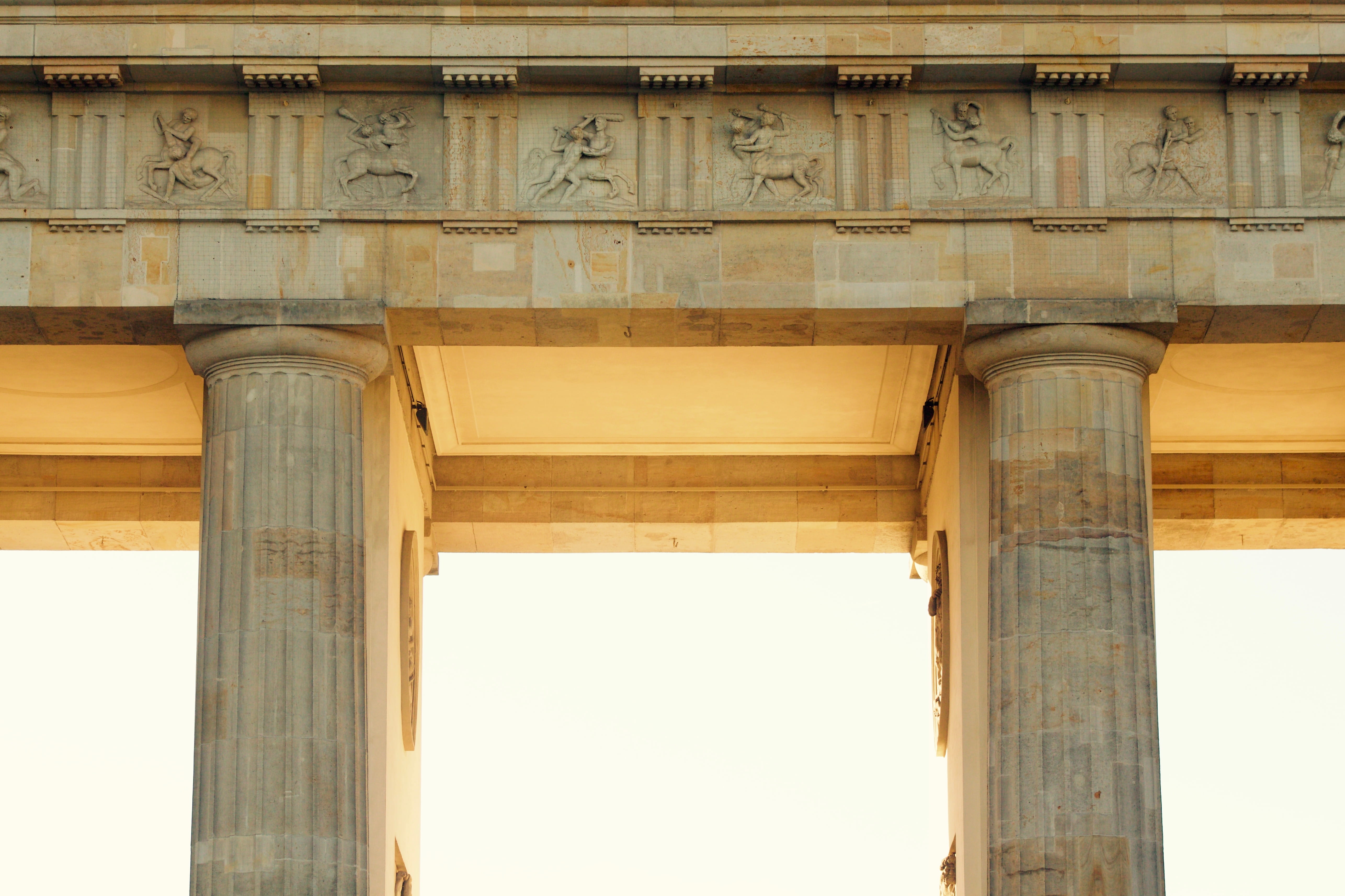 travel, ornate, neo-classical, stone relief, stone, tourism, pattern, no people, brandenburg, architectural feature, sky, wood - material, building exterior, HD Wallpaper
