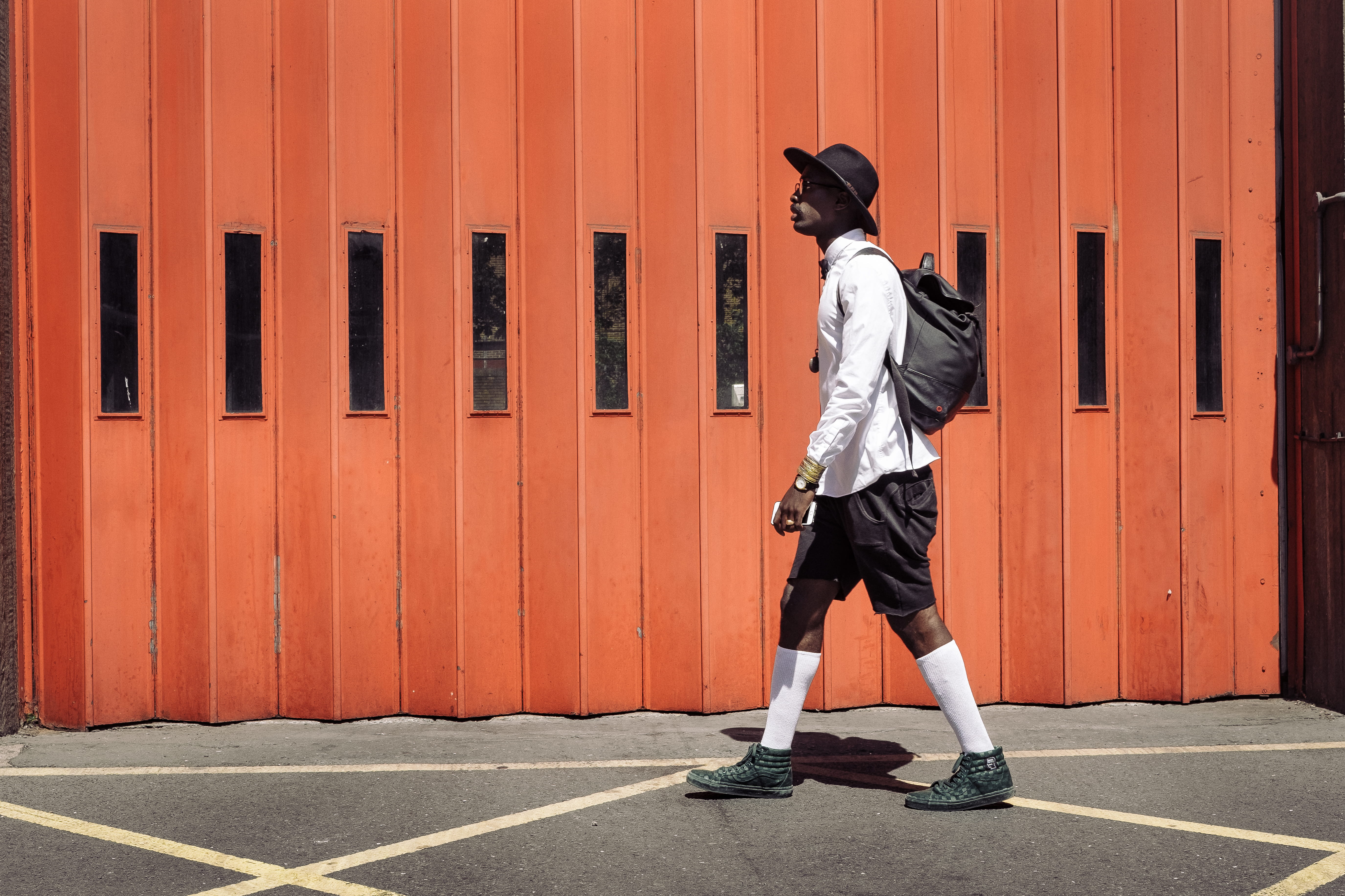 childhood, gate, hat, full length, child, standing, dress, real people, black, white, wearing, wall - building feature, males, walking, day, clothing, one person, HD Wallpaper