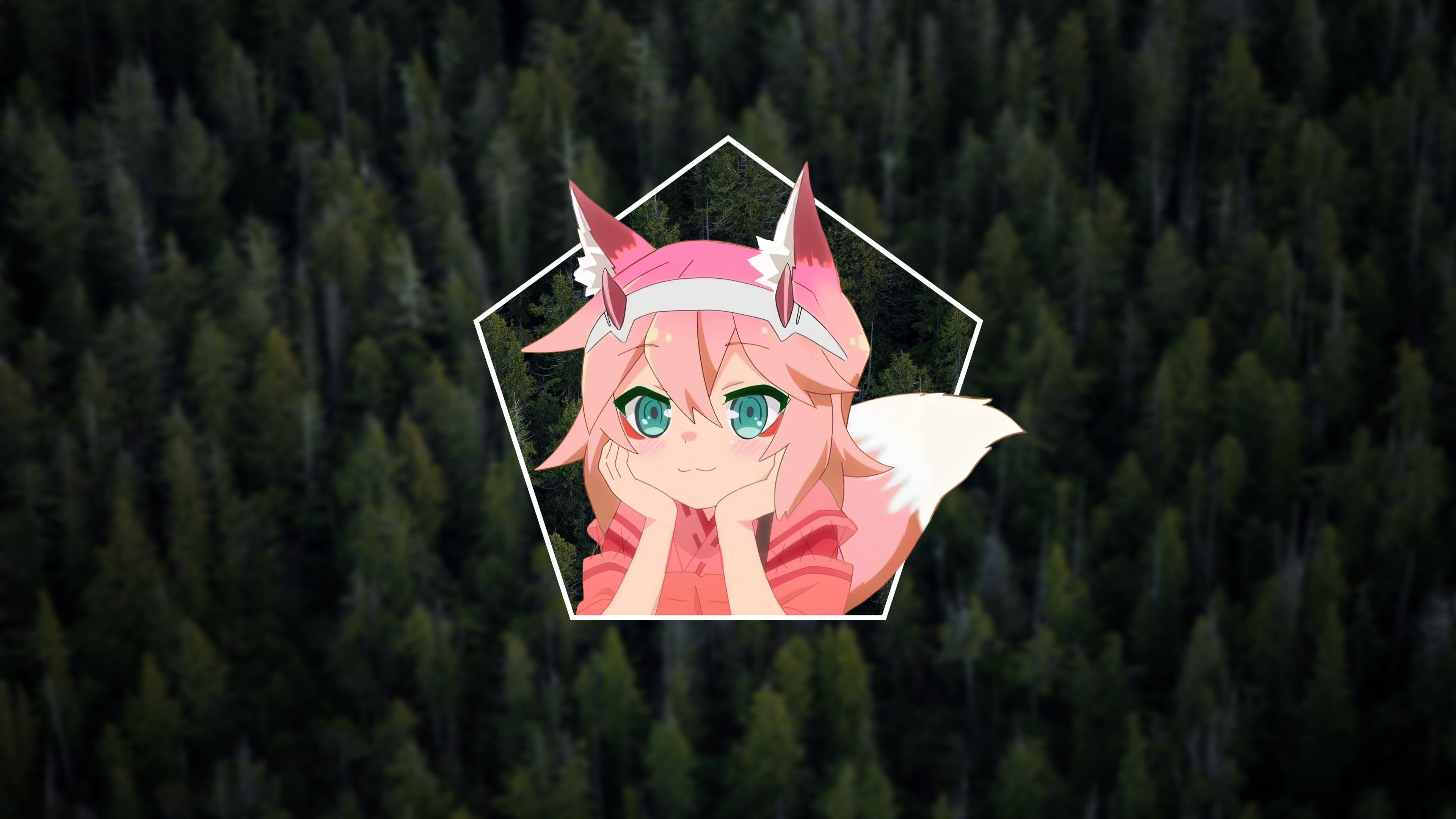Sewayaki Kitsune no Senko-san, anime, Senko, Zero Two (Darling in the FranXX), 4K, HD Wallpaper
