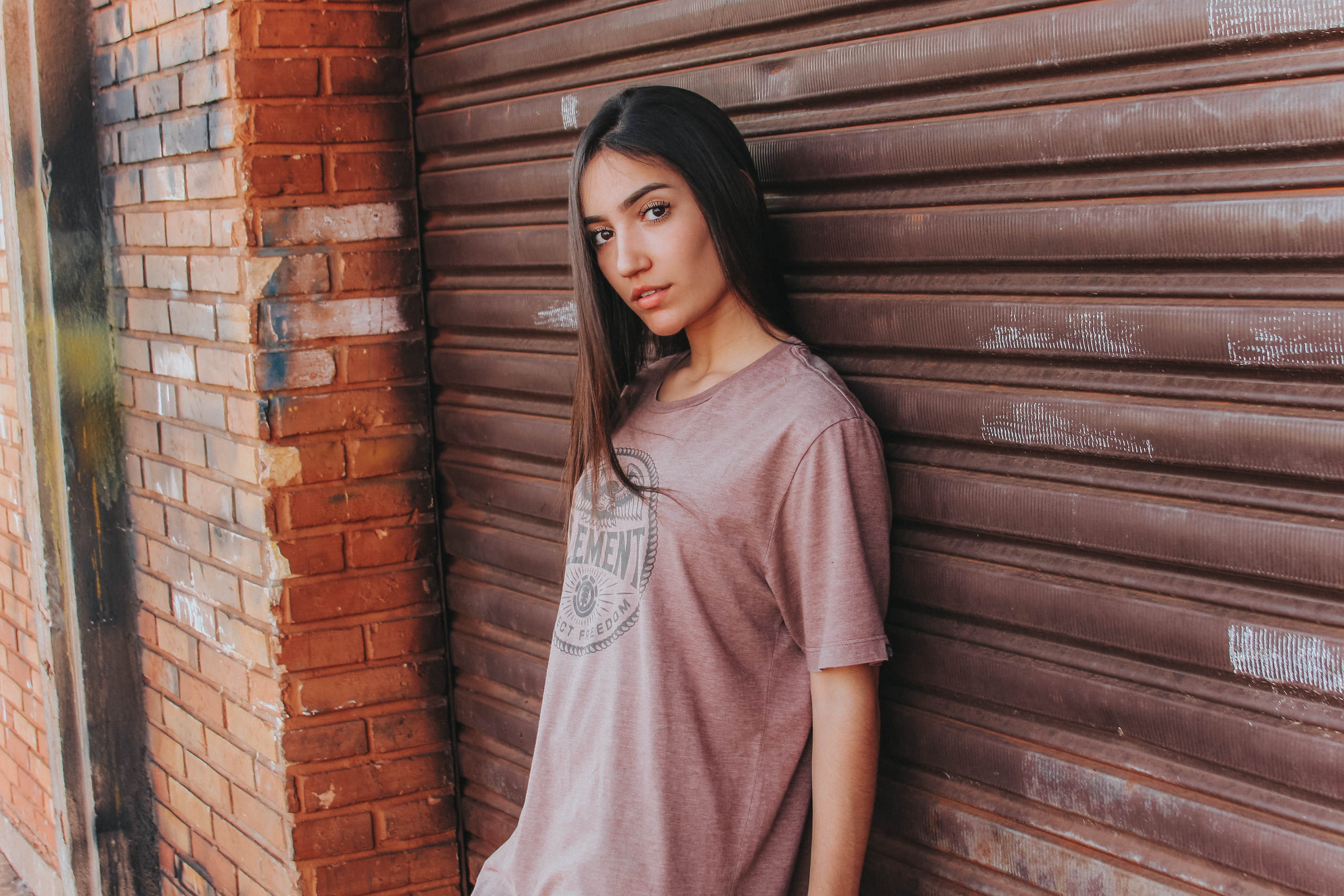 shorts, pants, wall, casual clothing, clothing, building exterior, waist up, lifestyles, outdoors, home decor, human, female, contemplation, fashion, architecture, HD Wallpaper
