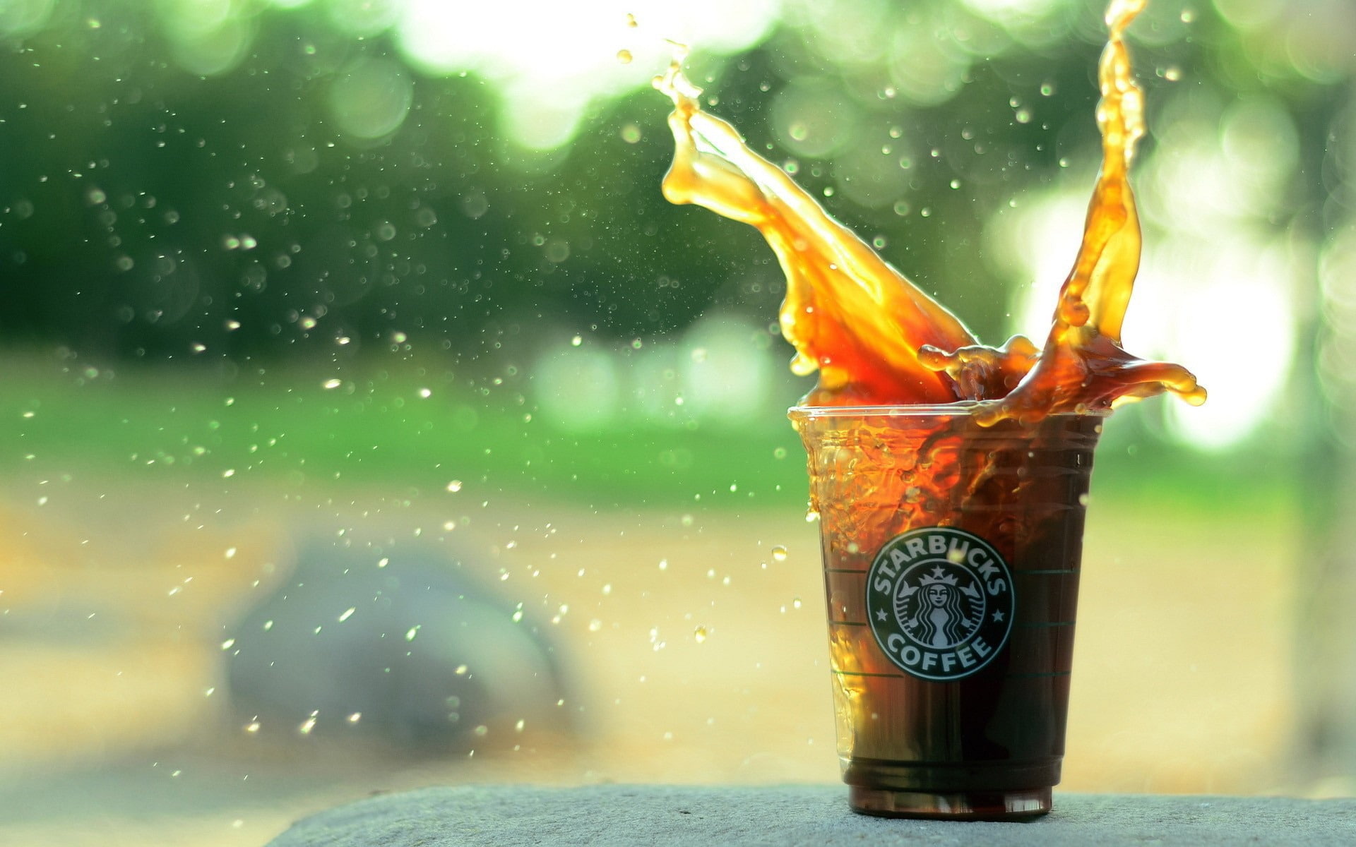 iced, food and drink, close-up, drink, day, focus on foreground, drinking glass, cocktail, food, brand, nature, advertising, freshness, no people, coffee, HD Wallpaper