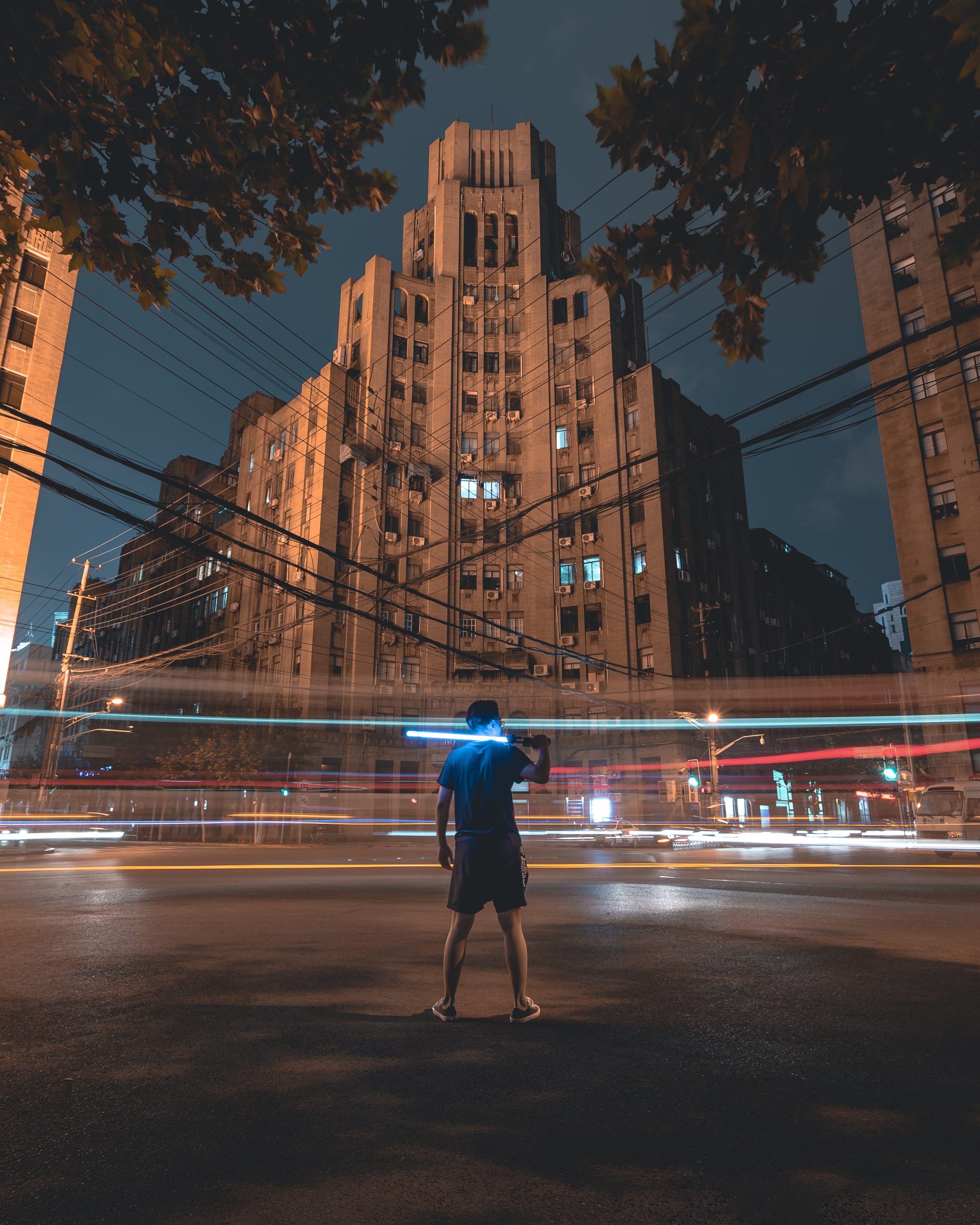 travel, light, light trail, dusk, new York City, cityscape, street, architecture, blurred Motion, beautiful, manhattan - New York City, 2K, street Light, Phone HD Wallpaper