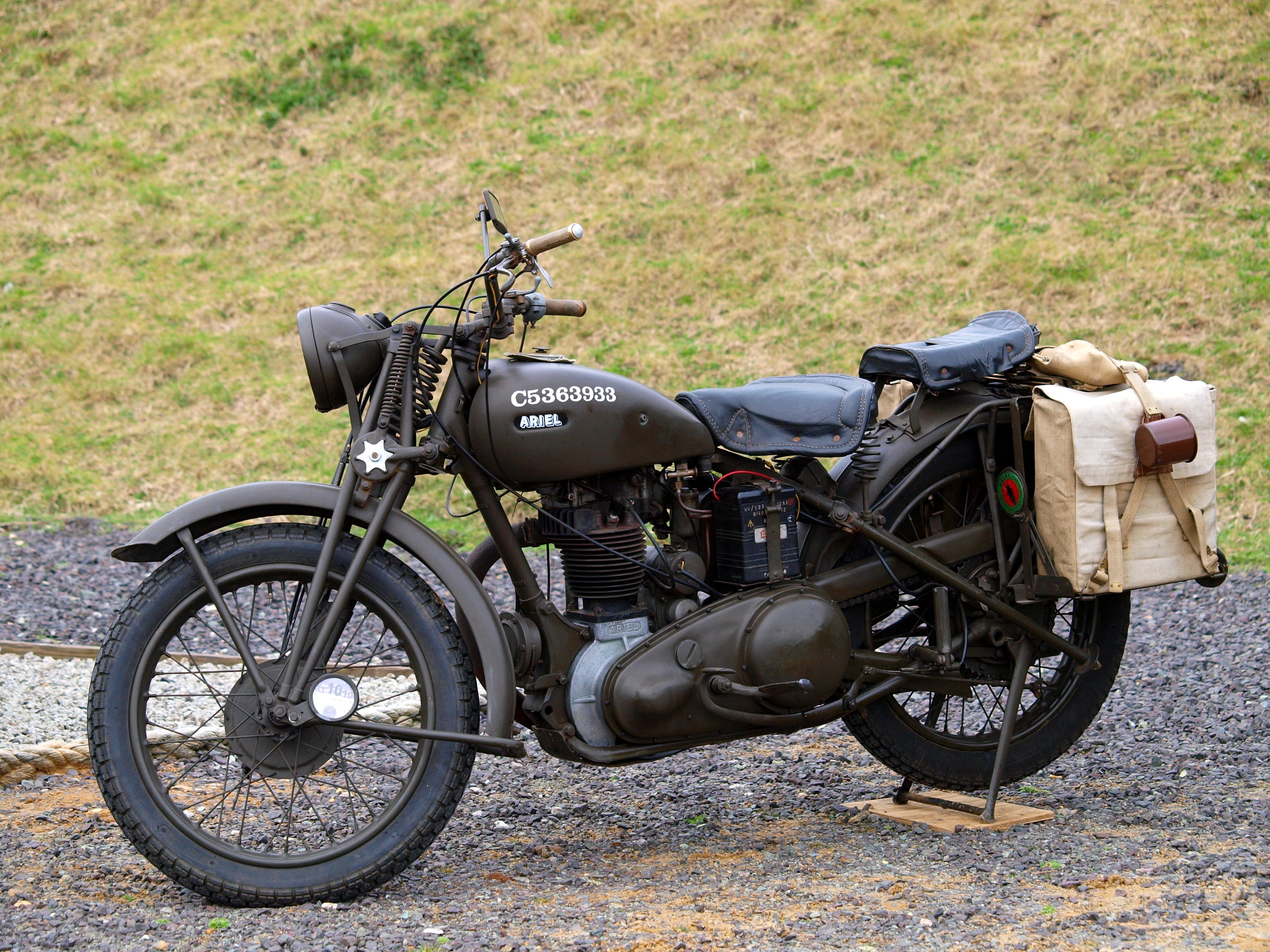 British, WW2, 2K, W/NG, Ariel, motorcycle, HD Wallpaper