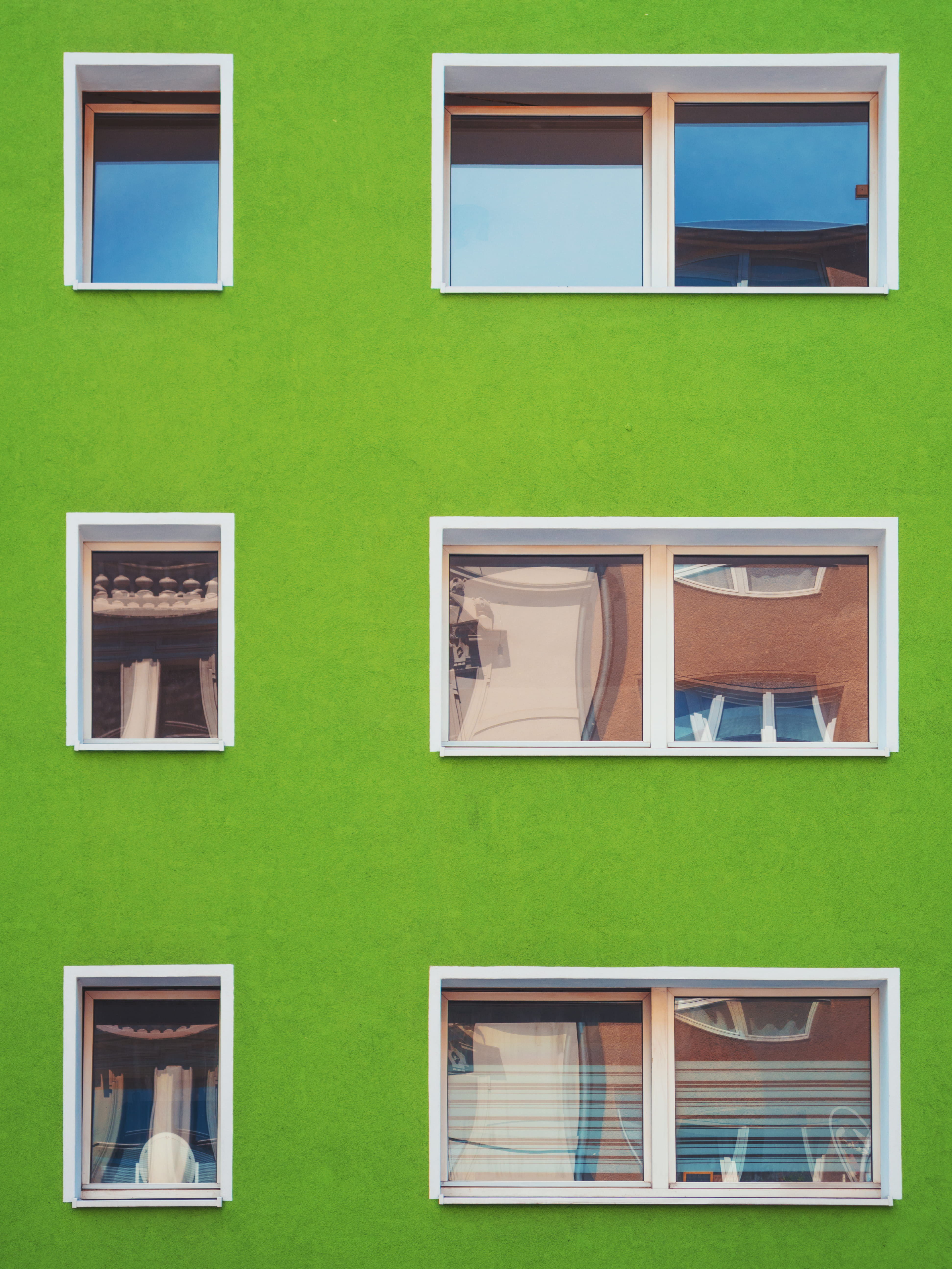 frame, outdoors, side by side, reflection, apartment, copy space, glass - material, built Structure, wall - Building Feature, multi Colored, photography, Phone HD Wallpaper