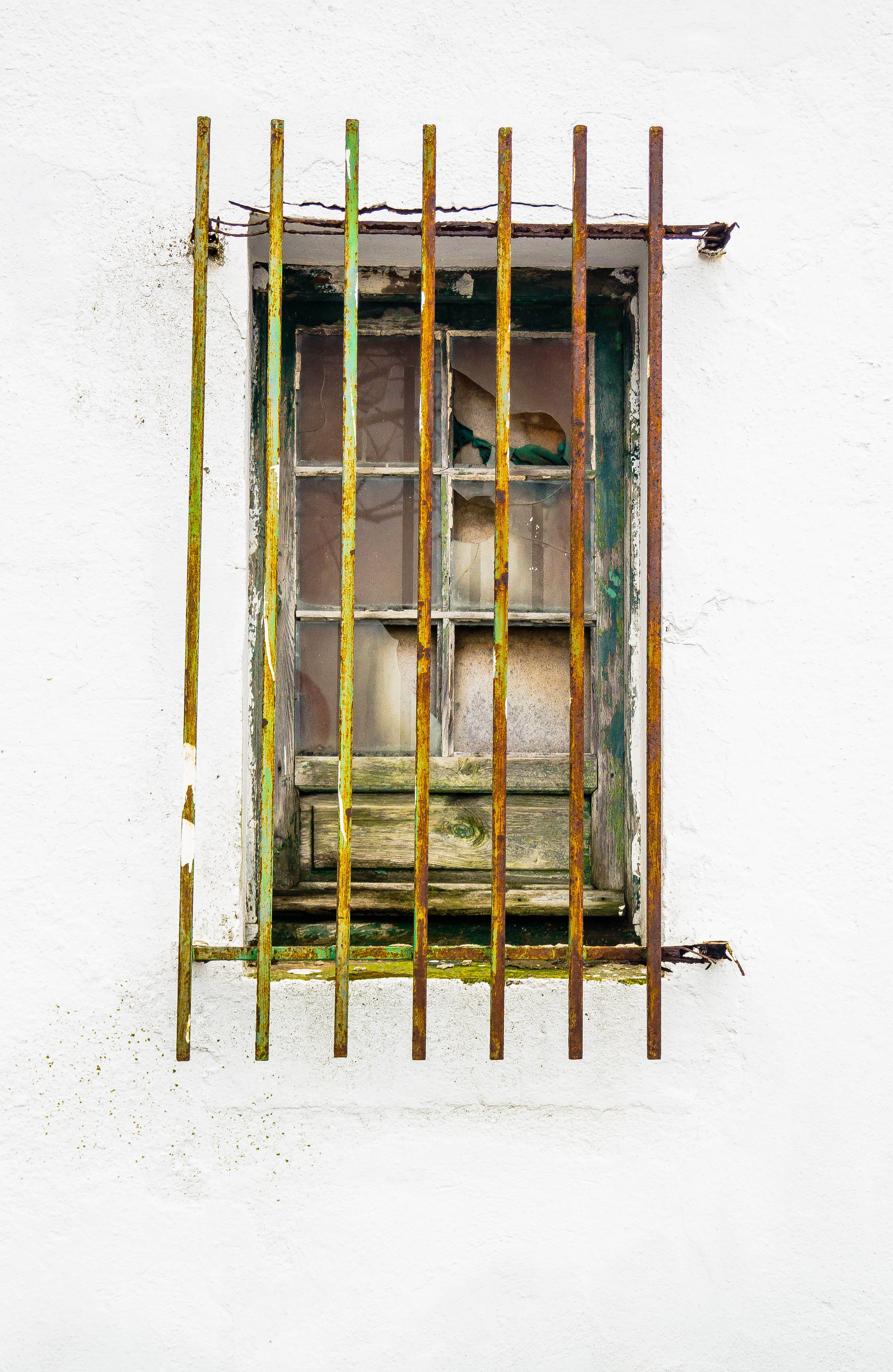 wall, close-up, built structure, side by side, architecture, white color, text, day, shutter, gate, brown, outdoors, light, 5K, grille, grid, no people, Phone HD Wallpaper