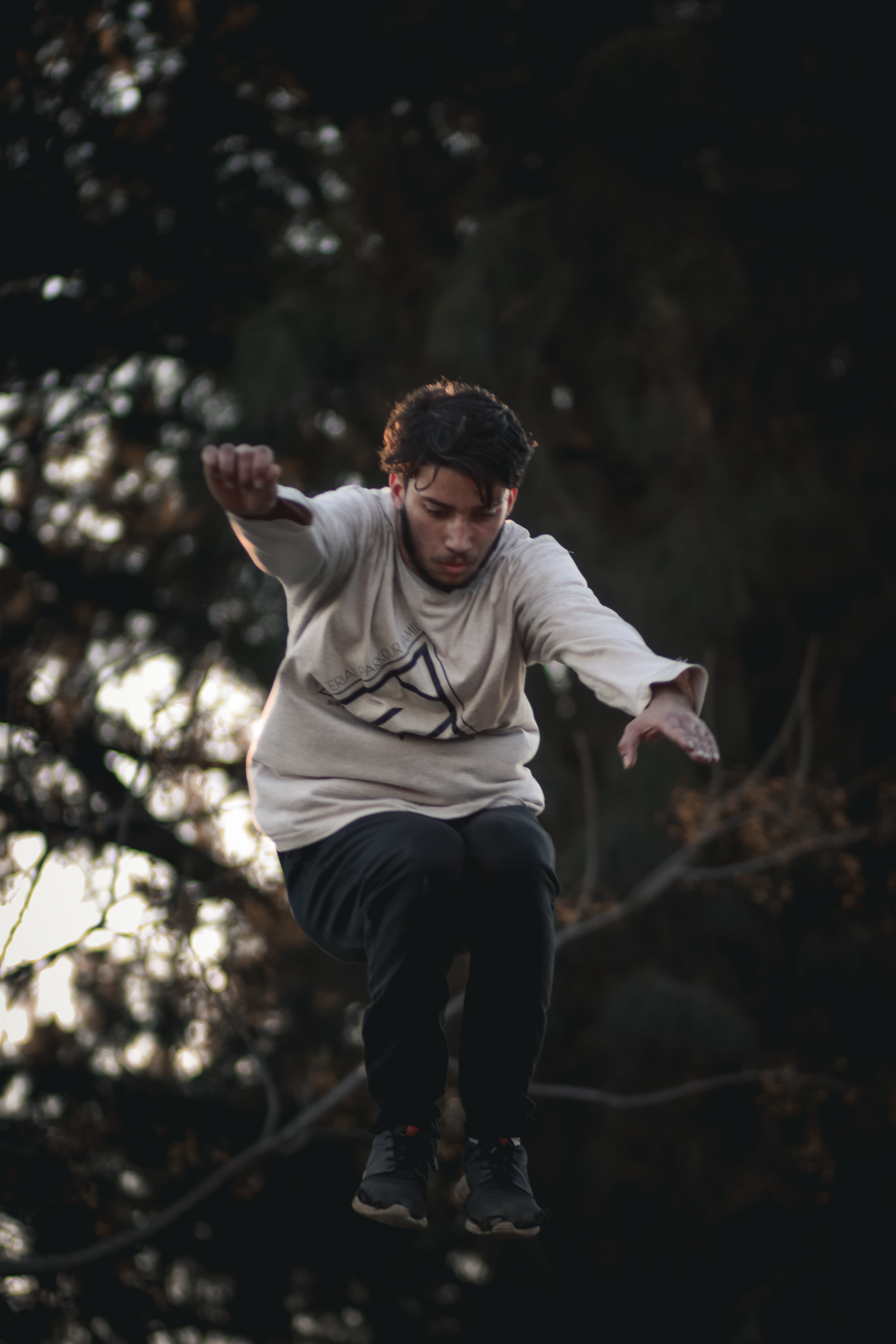 jump, shoe, finger, running, males, people, jumping, leisure activity, lifestyles, clothing, boys, long sleeve, sports, child, apparel, tree, nature, 5K, Phone HD Wallpaper