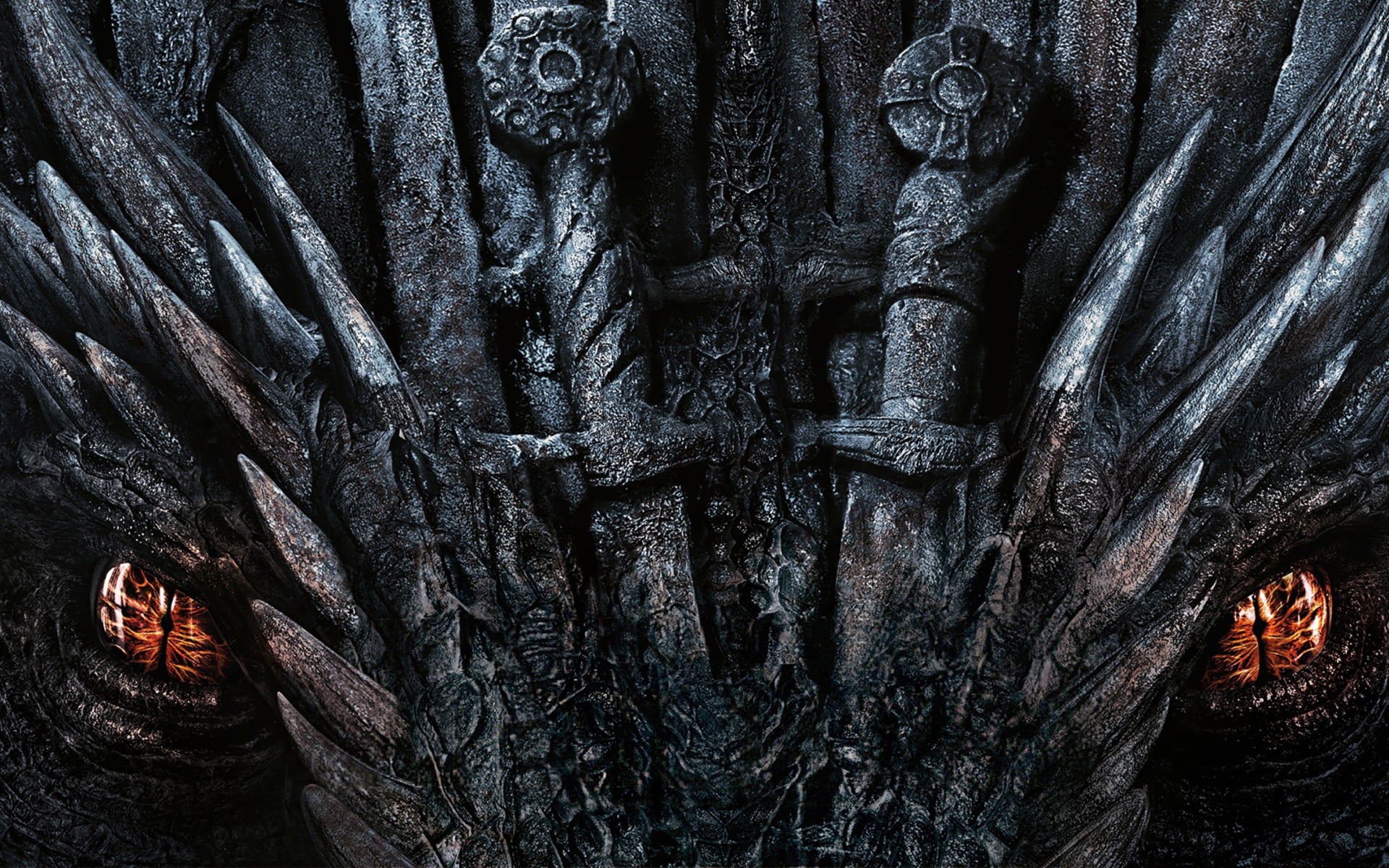 dragon, swords, the throne, Game Of Thrones, weapons, horror, eyes, 1080P, HD Wallpaper