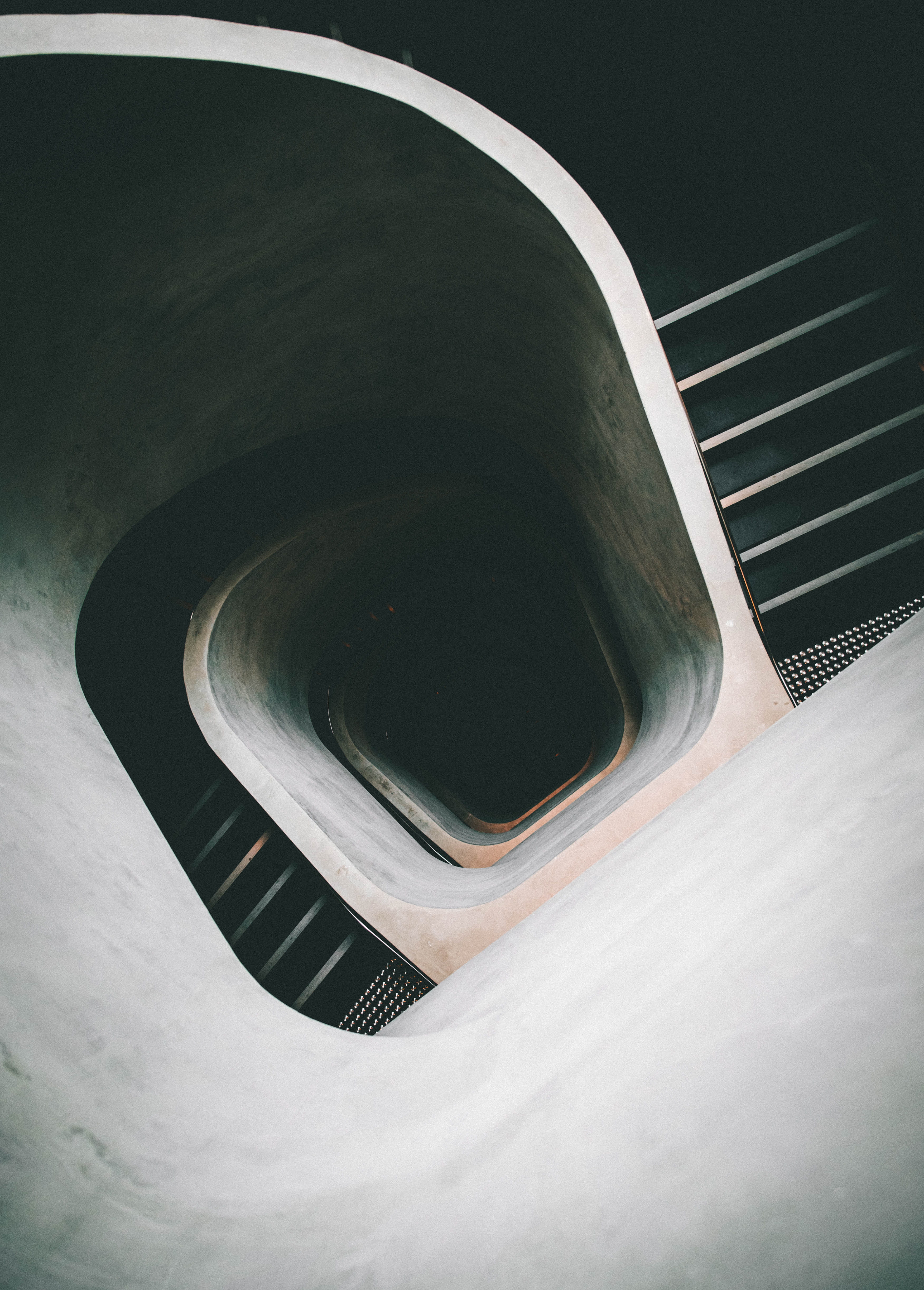gray, close-up, day, music, musical equipment, 4K, building, high angle view, acoustic guitar, no people, musical instrument, stair well, photo, pattern, Phone HD Wallpaper