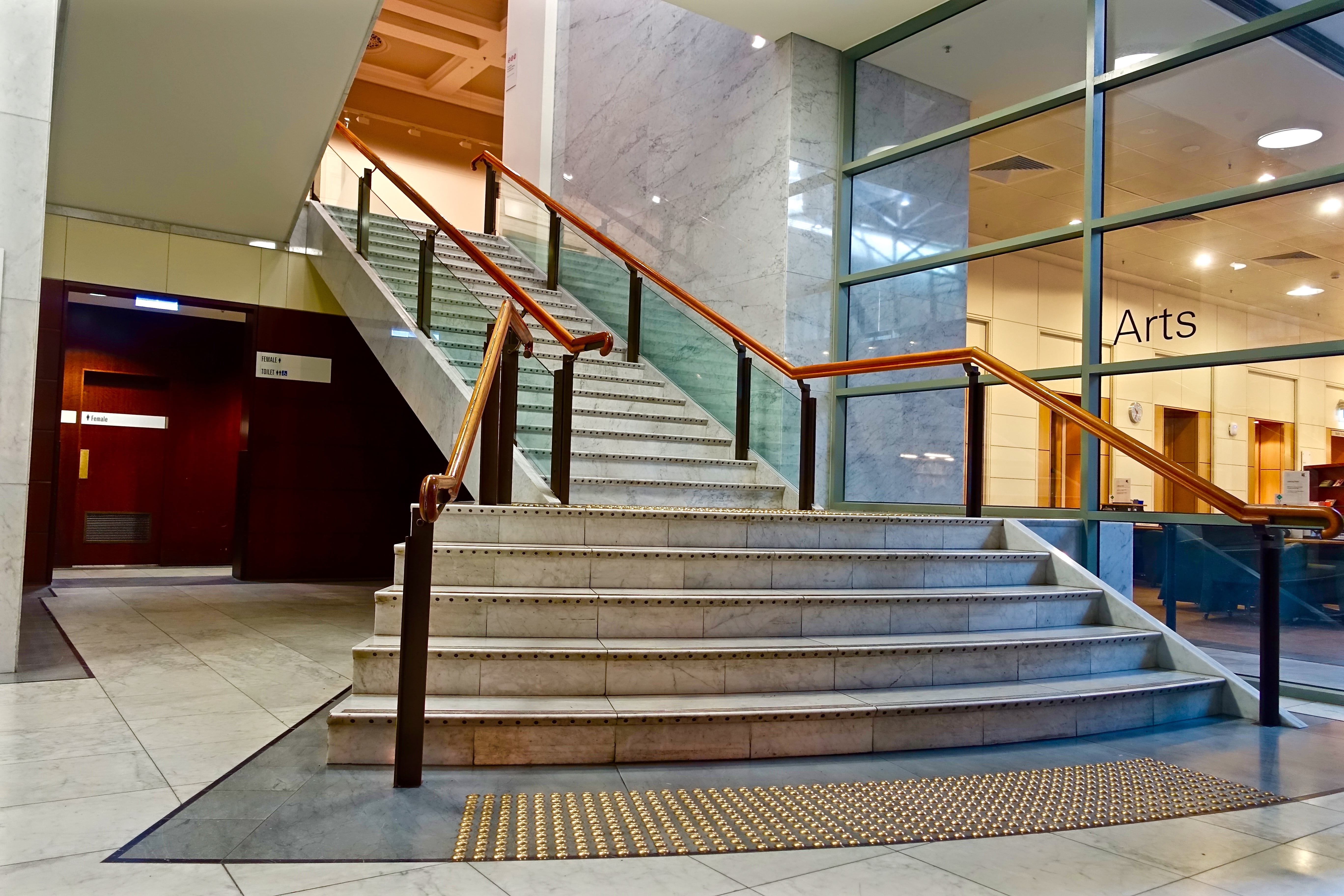 5K, spiral, day, upstairs, modern, handrail, door, moving up, low angle view, building, entrance, stairwell, no people, glass - material, stairway, steps and staircases, HD Wallpaper