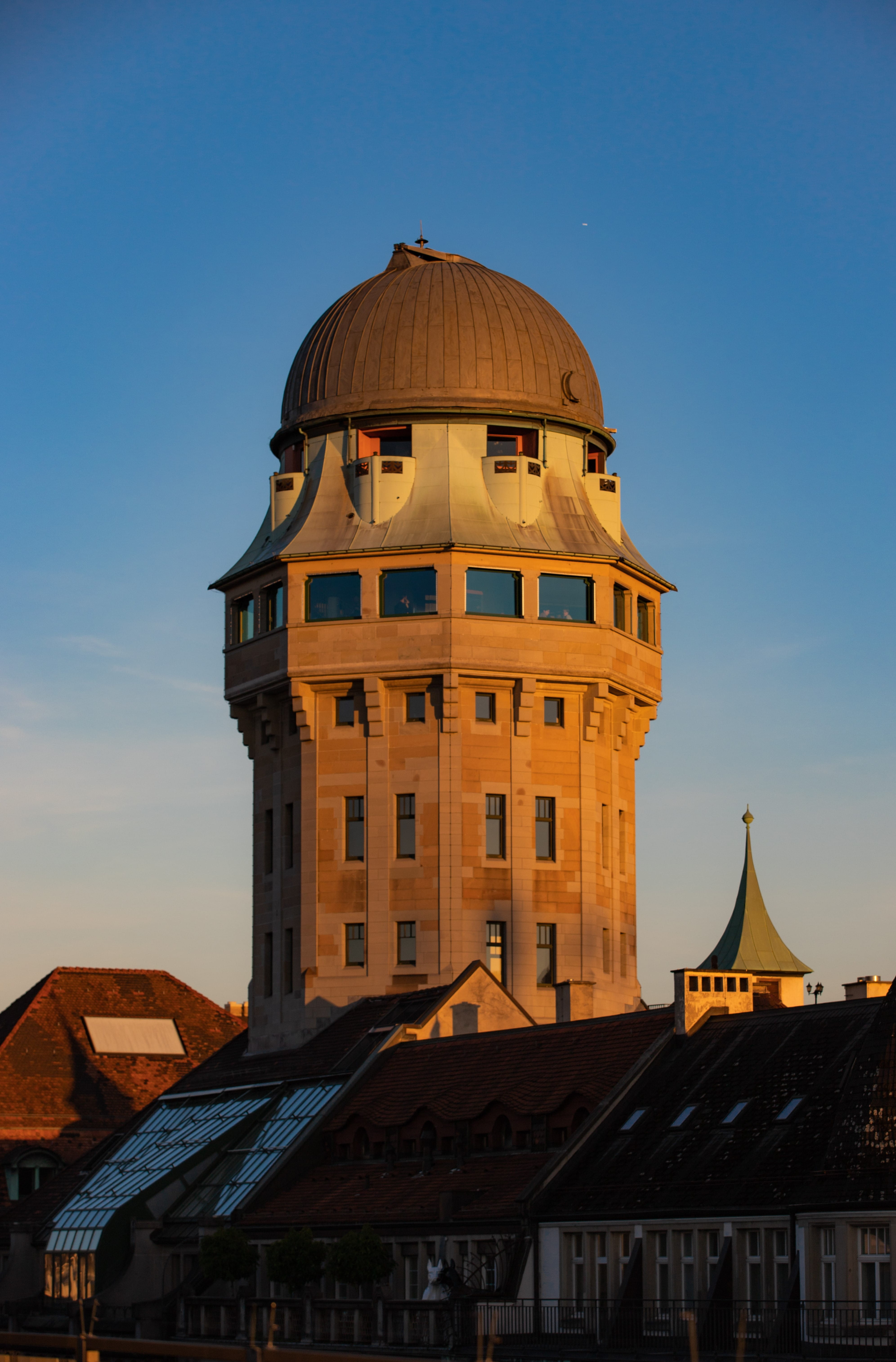 dome, travel, building exterior, zürich, 5K, sunset, clear sky, sky, the past, architecture, city, place of worship, building, no people, history, travel destinations, Phone HD Wallpaper