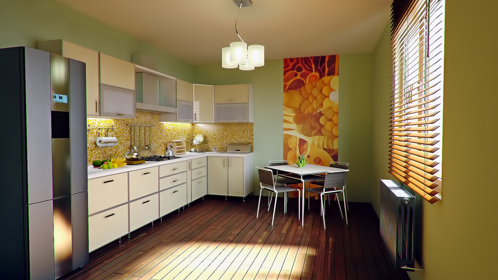 kitchen, home Interior, design, drawers, architecture, residential Building, wood - material, home, indoors, cabinets, home showcase interior, modern, 1080P, HD Wallpaper