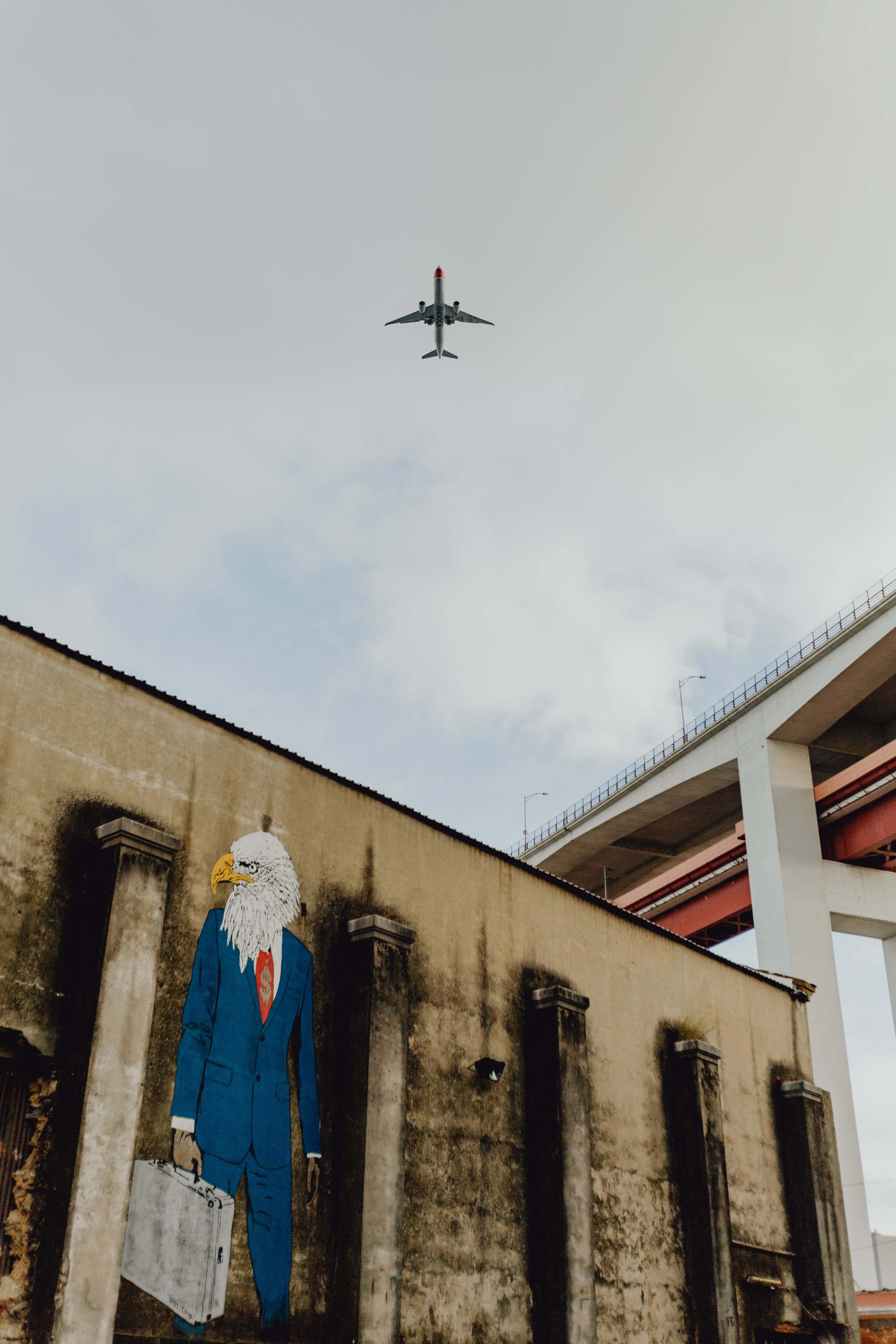 lisbon, motion, mid-air, hipster, day, architecture, lx, outdoors, portugal, human representation, cloud - sky, airplane, design, air vehicle, creative, Phone HD Wallpaper