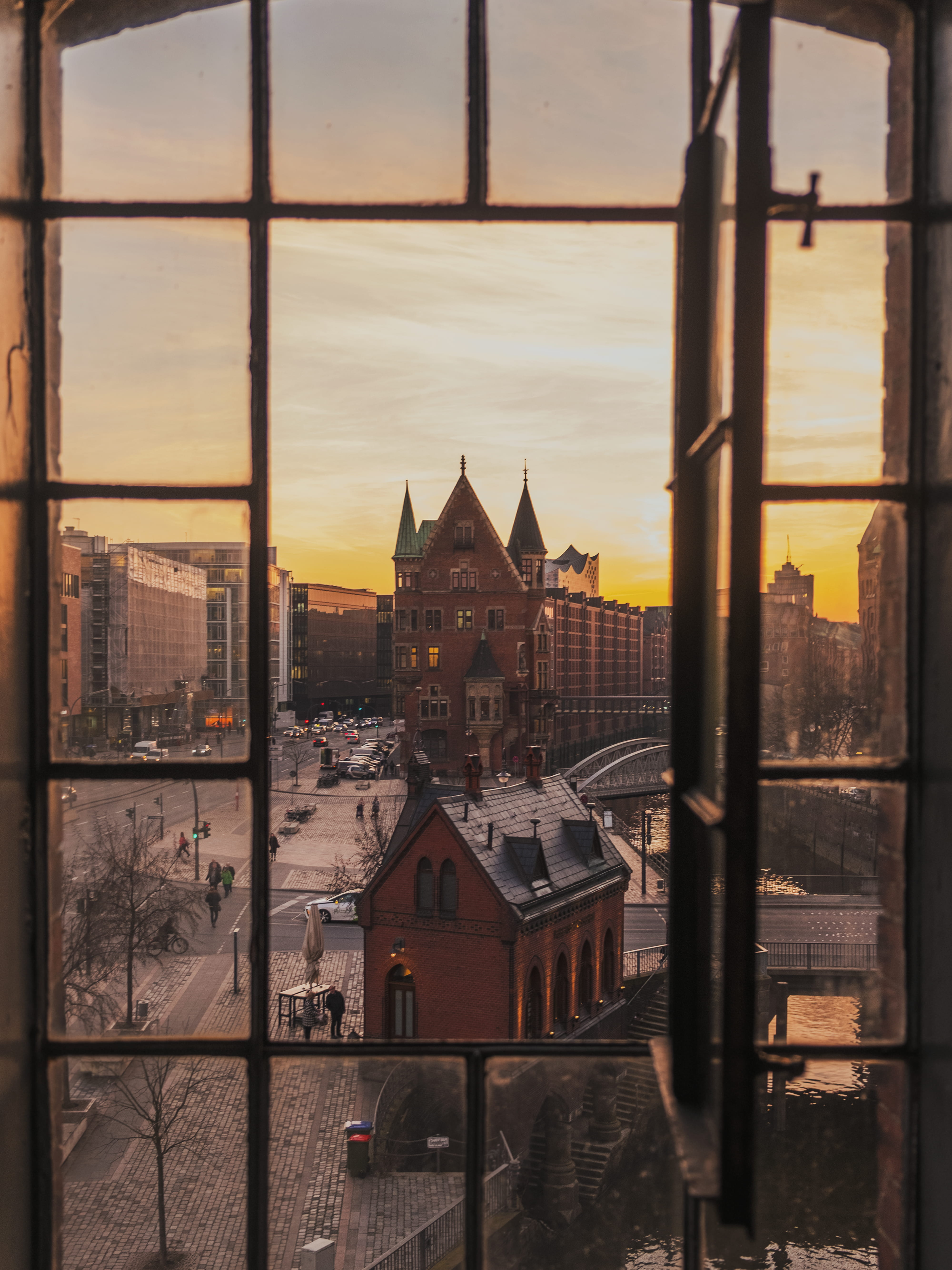 office building, human, built structure, spire, hamburg, tower, building, building exterior, hafencity, germany, spirituality, residential district, daytime, Phone HD Wallpaper