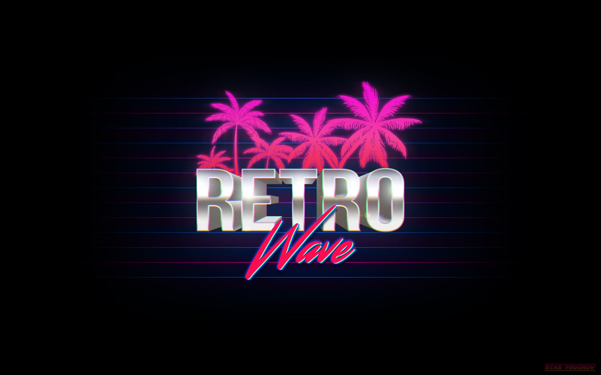 black background, copy space, 1080P, dark, christmas, synthwave, western script, light, holiday, nightlife, neon, Texture, star shape, no people, 1980s, HD Wallpaper