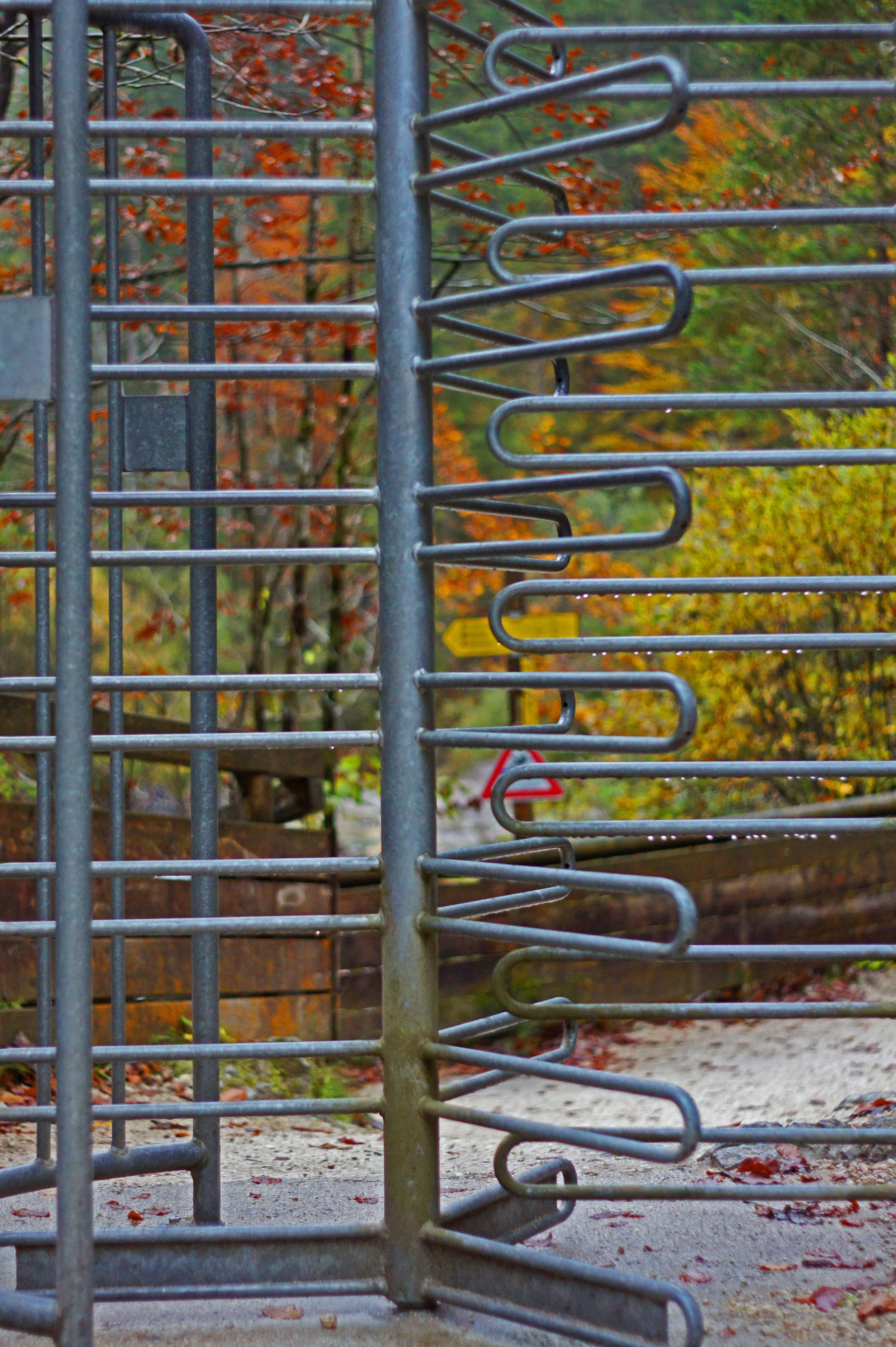 security, wall, yellow, 4K, nature, architecture, graffiti, brick, metal, output, built structure, day, close-up, no people, revolving door, railing, safety, Phone HD Wallpaper