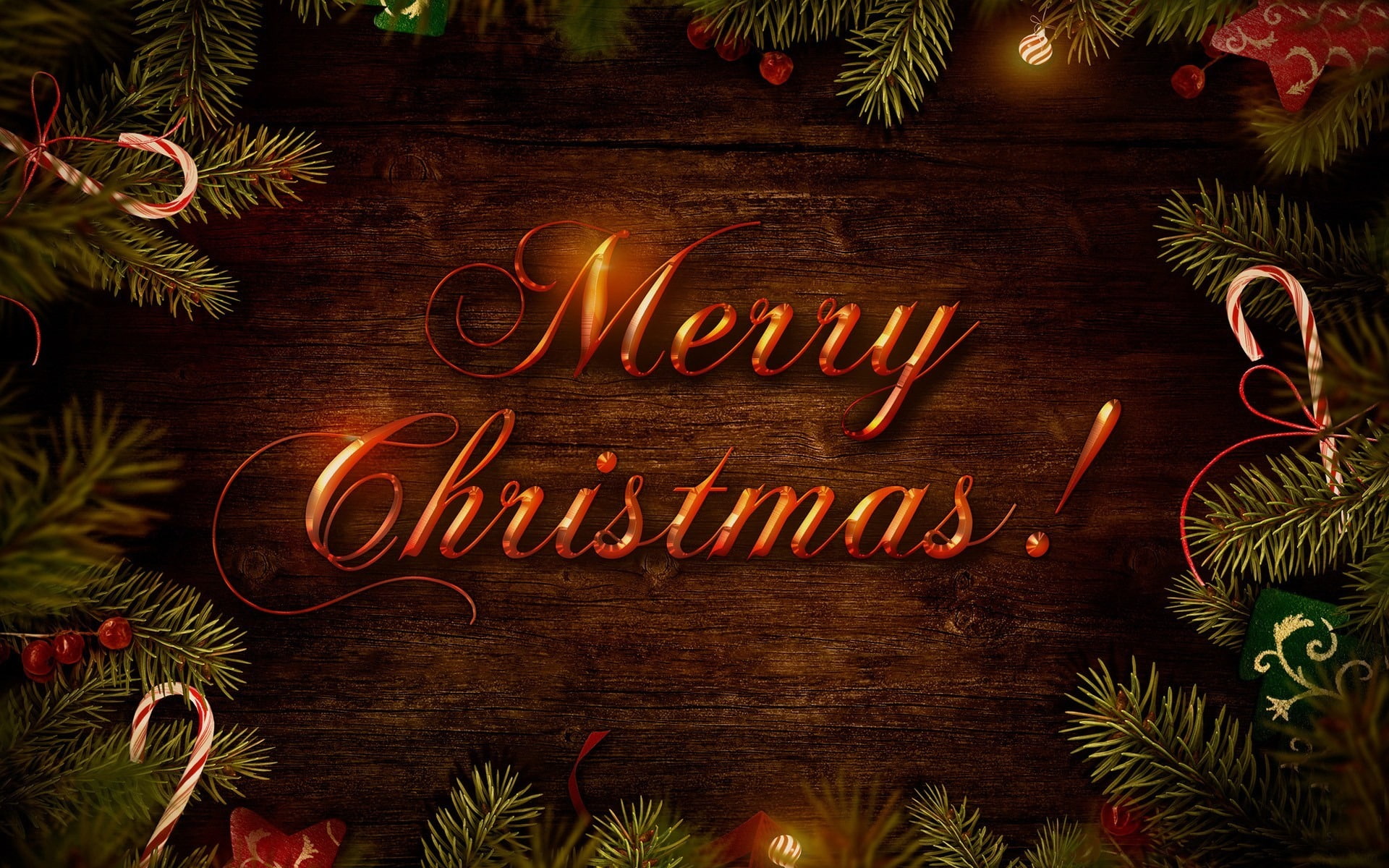 celebration event, 1080P, text, celebration, illuminated, desktop, christmas ornament, western script, table, christmas decoration, wood - material, no people, HD Wallpaper