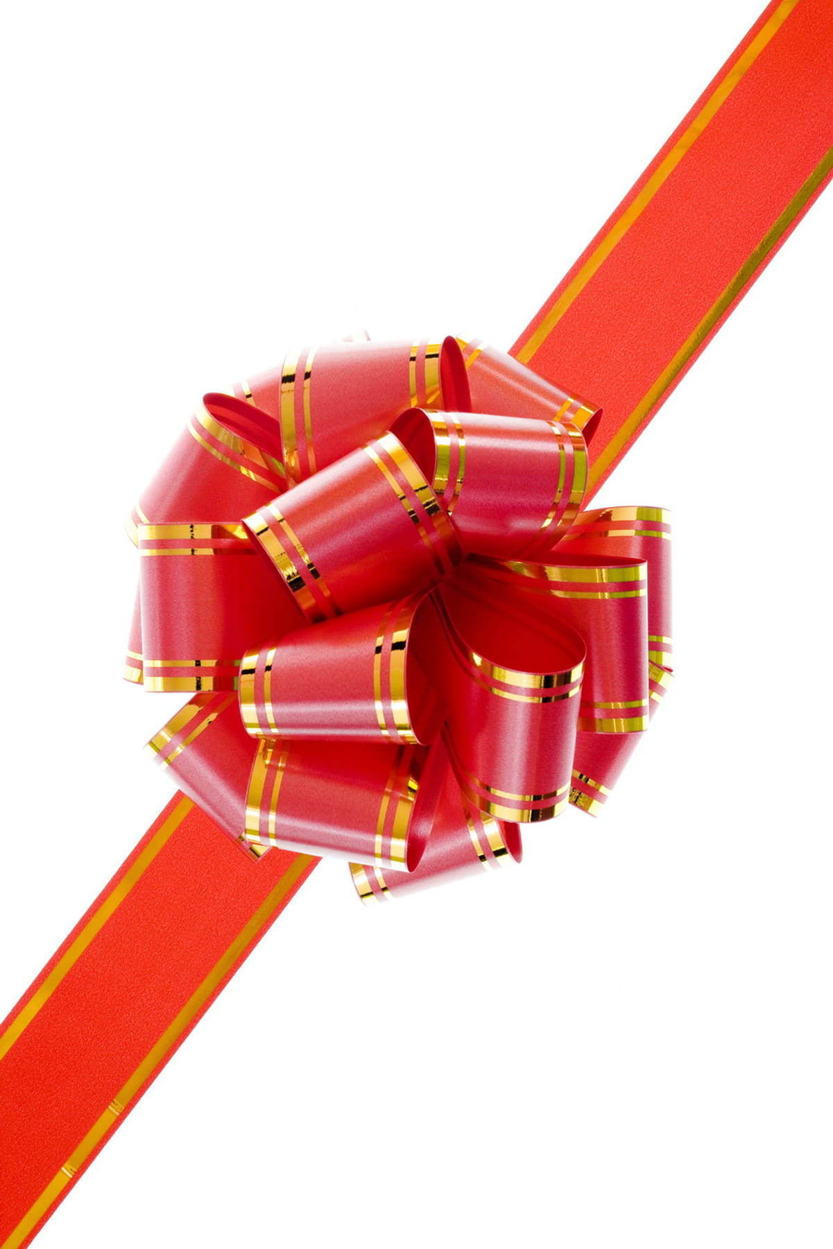 new, celebration event, no people, red, birthday, festive, ribbon - sewing item, white background, still life, happy, present, merry, xmas, studio shot, Phone HD Wallpaper