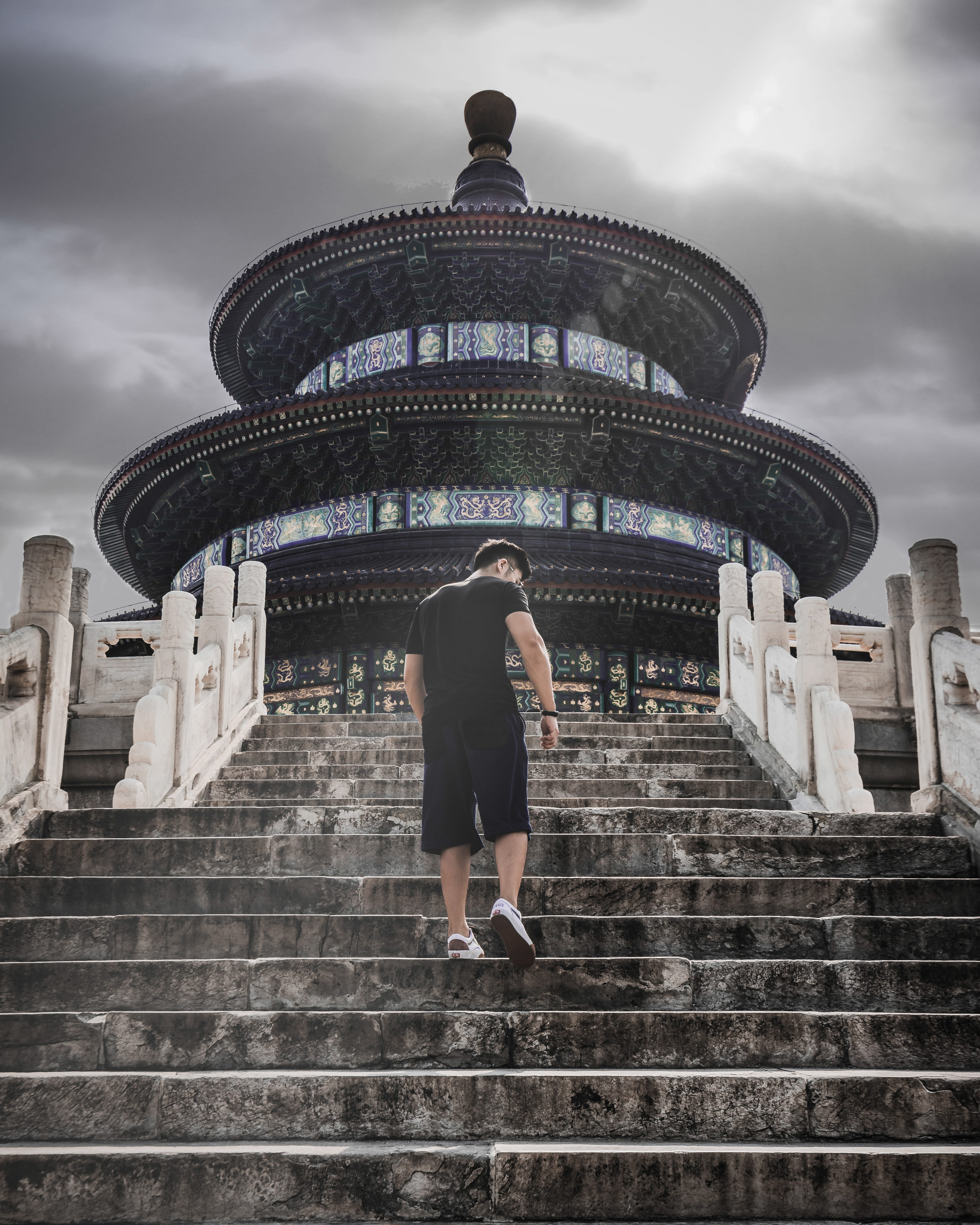 footwear, city, history, fashion, one person, travel, sky, outdoors, men, handrail, building exterior, clothing, adult, person, shoe, low angle view, human, Phone HD Wallpaper