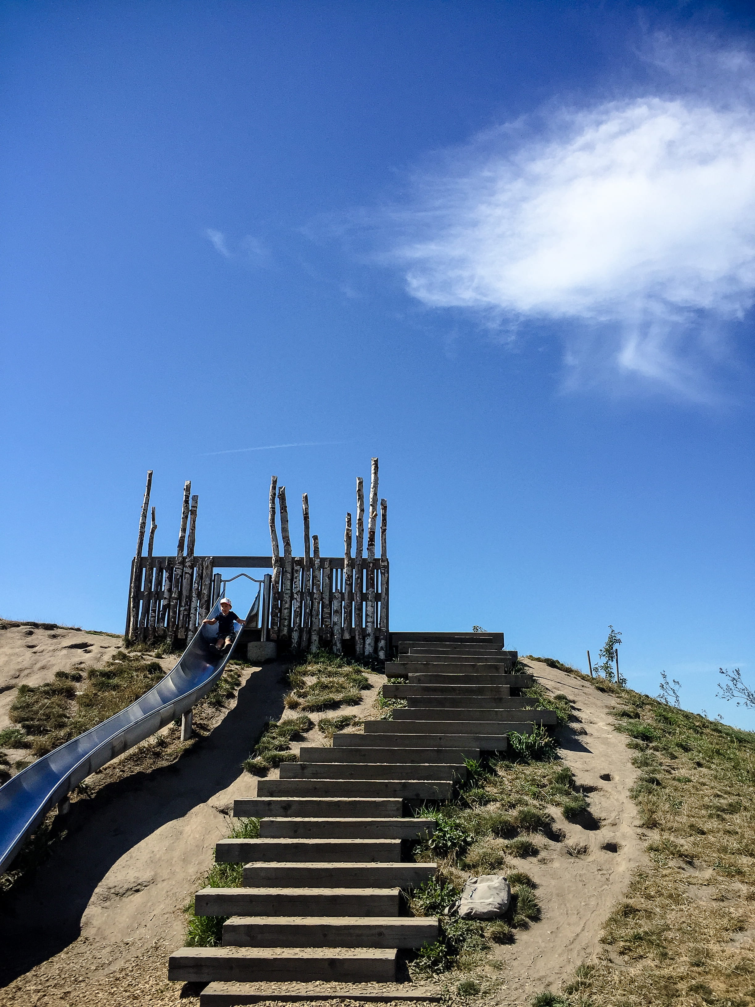 adventure park, direction, rural park, boy slide, history, no people, staircase, land, the past, cloud - sky, the way forward, nature, handrail, toy, 2K, Phone HD Wallpaper