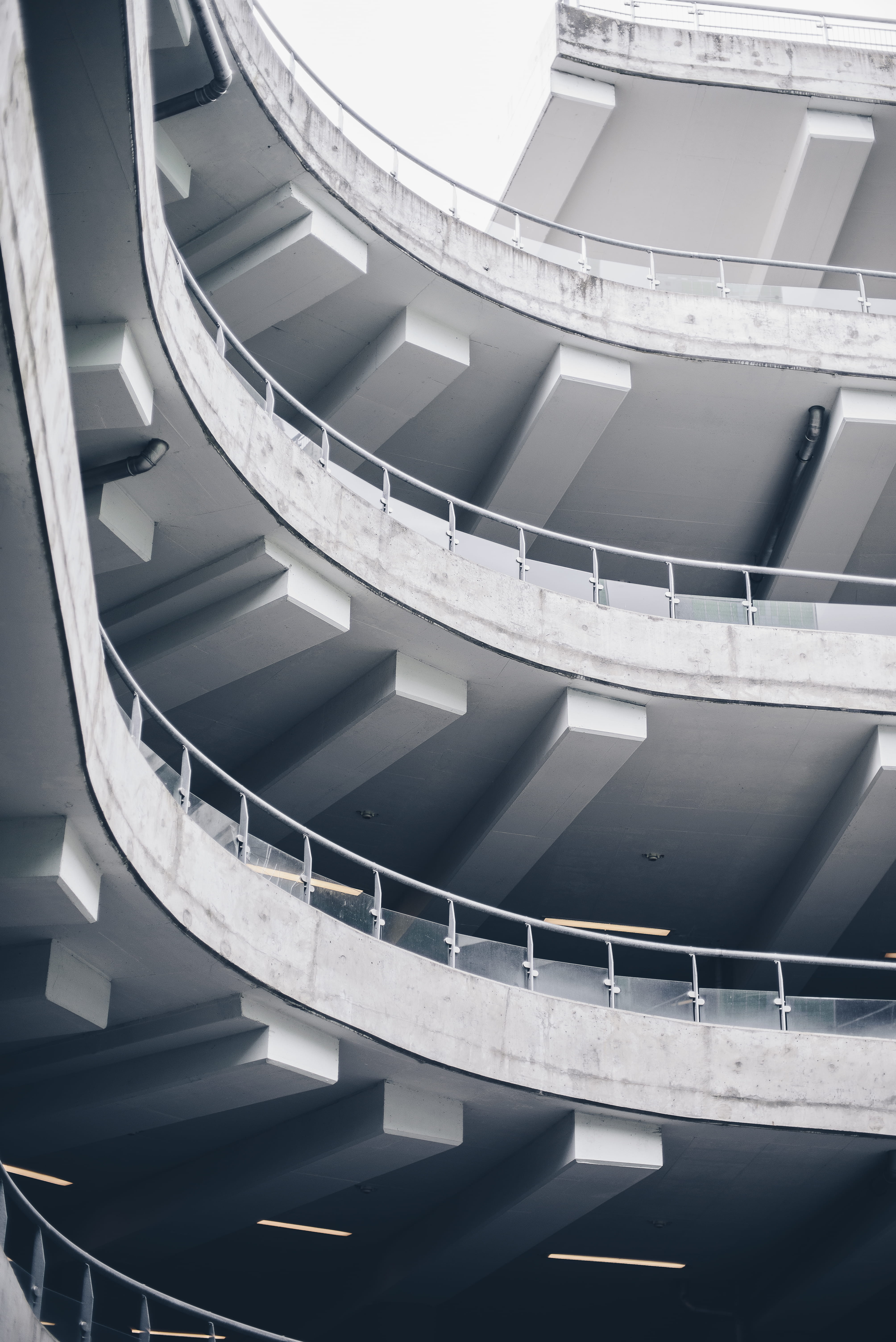 transportation, pattern, vehicle, shutter, spiral staircase, coil, prison, architectural feature, boat, urban, handrail, skylight, indoors, banister, curve, Phone HD Wallpaper