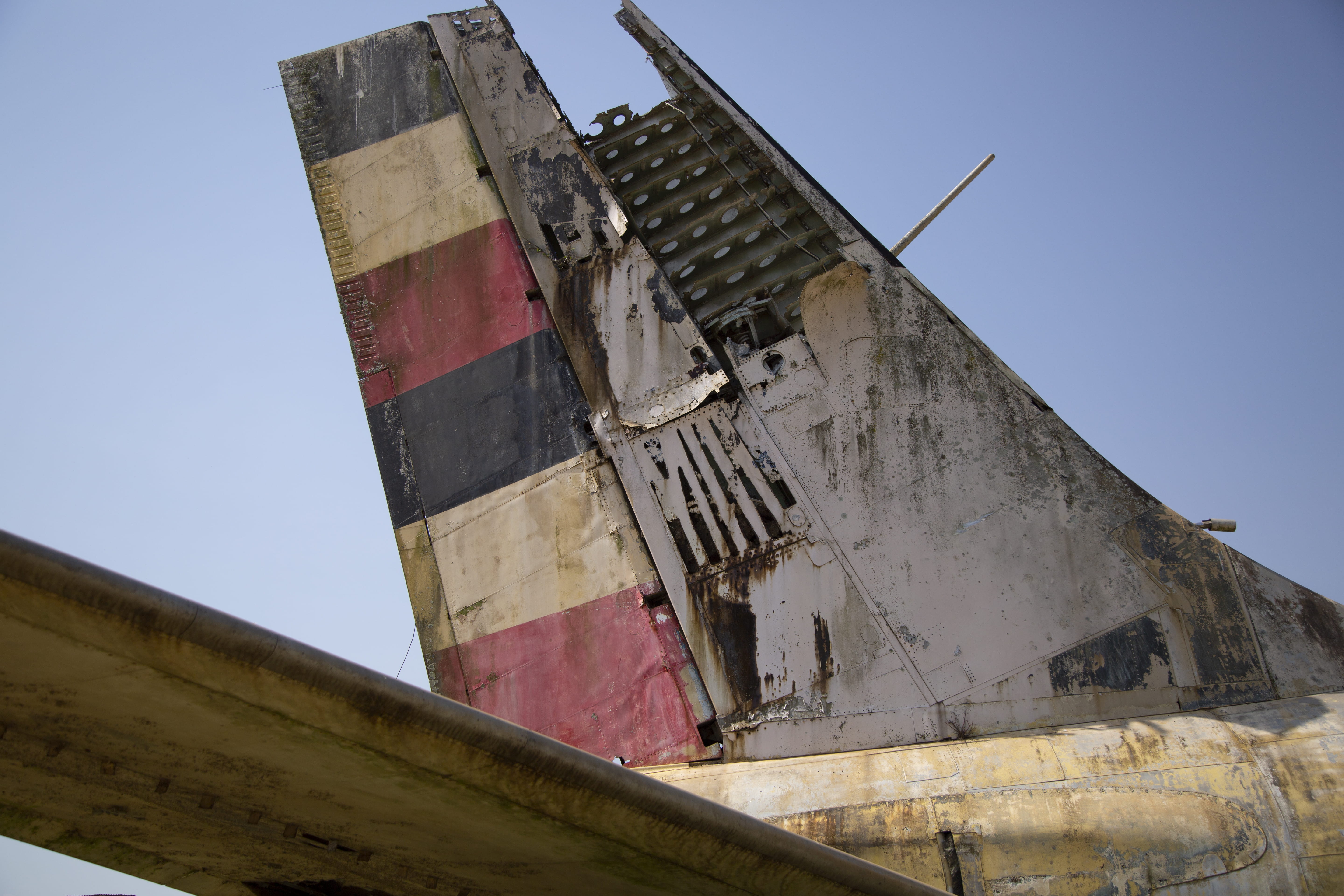 industry, clear sky, handrail, 5K, abandoned, old, boat, transportation, airplane, outdoors, flag, tire, uganda, military, day, sky, wall, building, architecture, HD Wallpaper