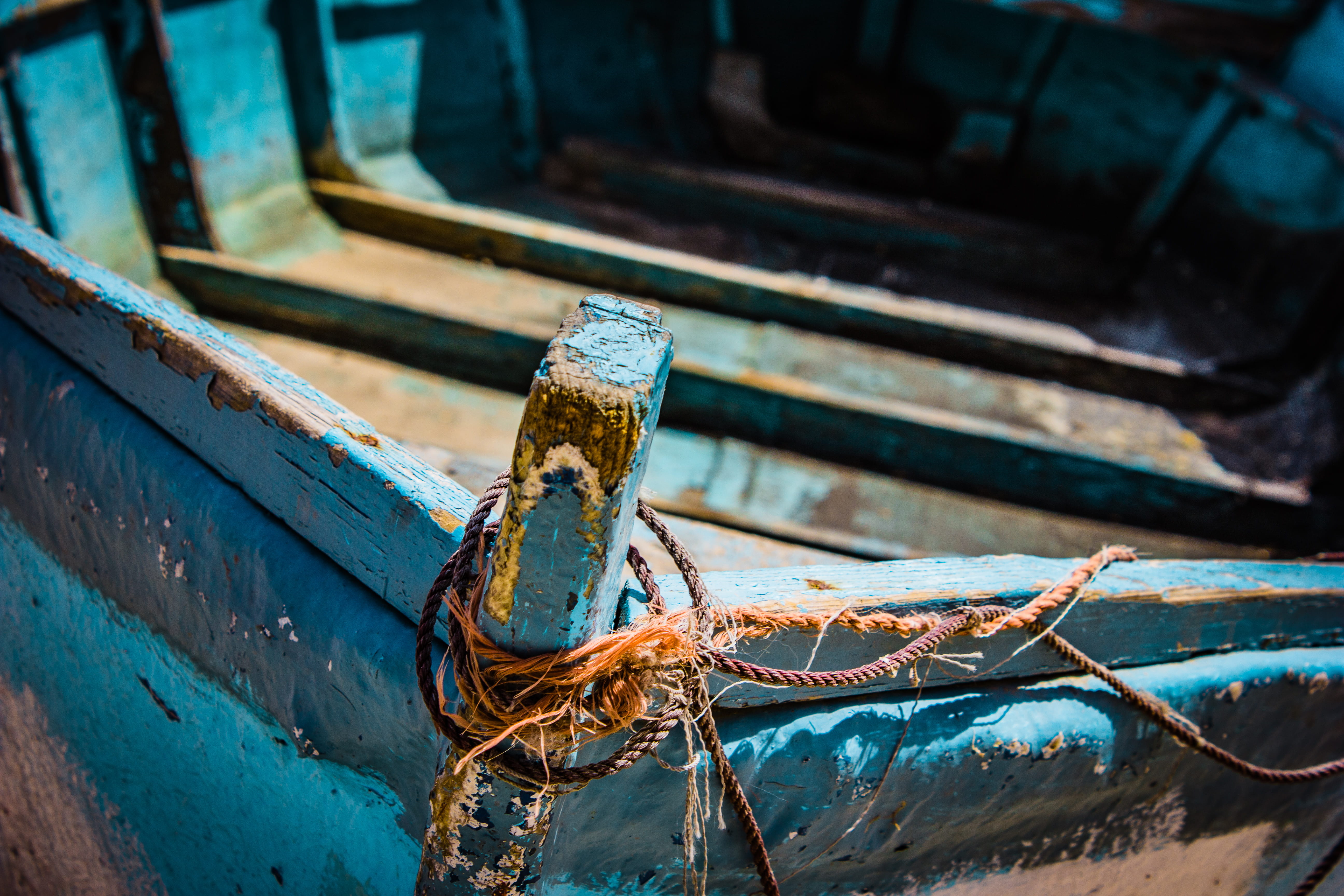 nautical vessel, damaged, vehicle, mode of transportation, life buoy, rust, no people, fishing boat, decline, deterioration, paint, weathered, close-up, HD Wallpaper