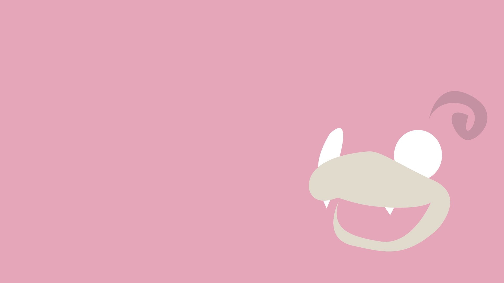 Pokémon, Slowpoke (Pokemon), Minimalist, 1080P, HD Wallpaper