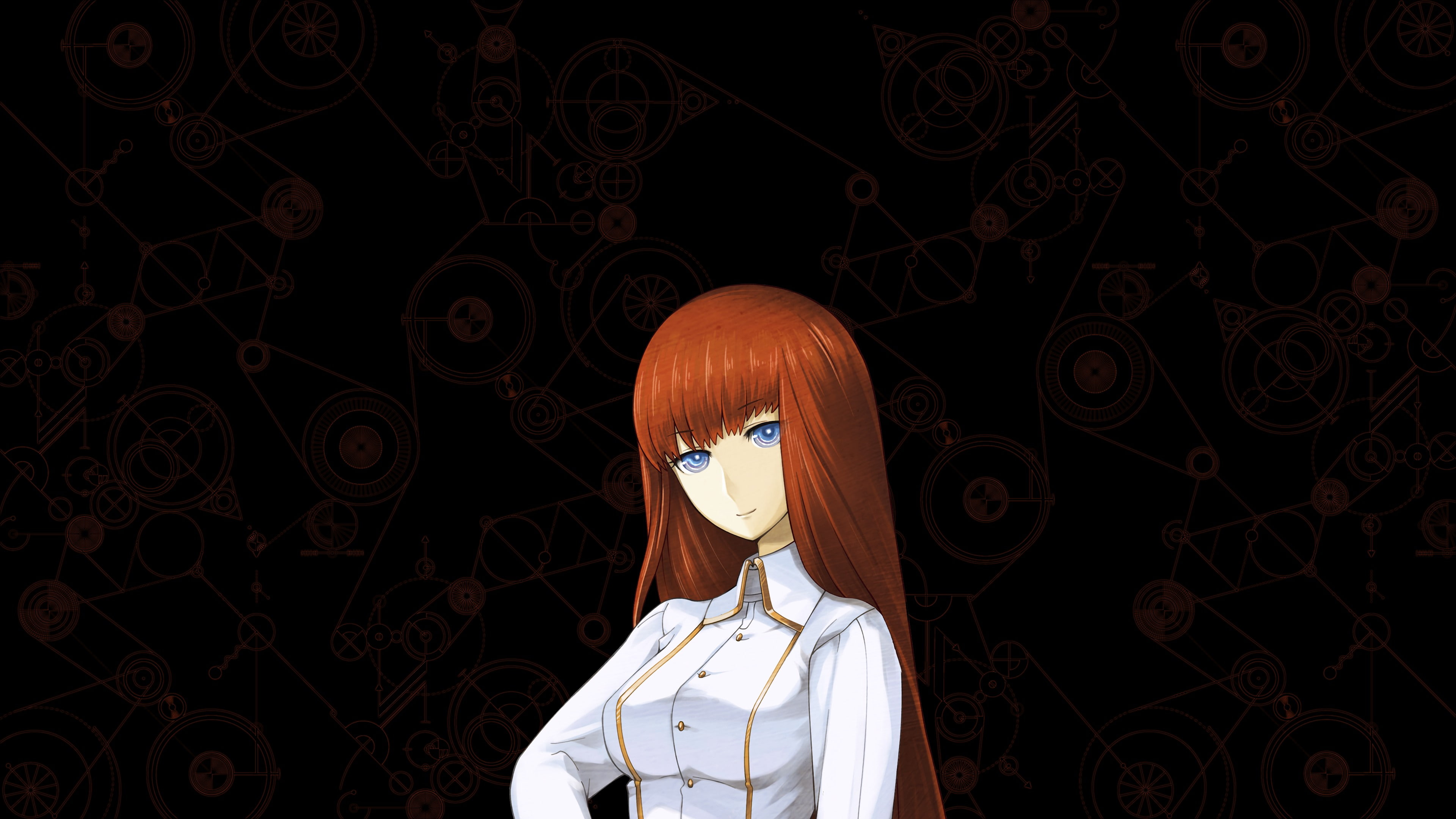 steinsgate 0 steinsgate shiina kagari, young women, architecture, hairstyle, unrecognizable person, 4K, front view, leisure activity, indoors, clothing, HD Wallpaper