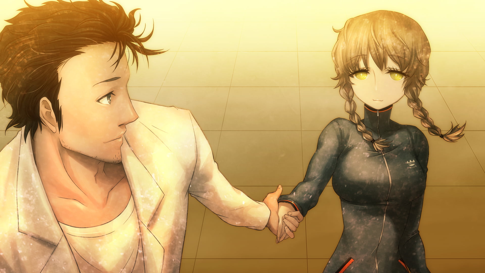 Steins;Gate, Anime, 1080P, Suzuha Amane, Rintaro Okabe, HD Wallpaper