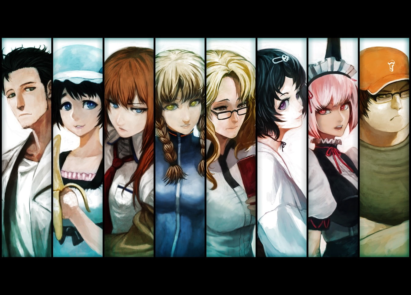 Shiina Mayuri, Steins;Gate, 720P, anime, Makise Kurisu, Okabe Rintarou, HD Wallpaper