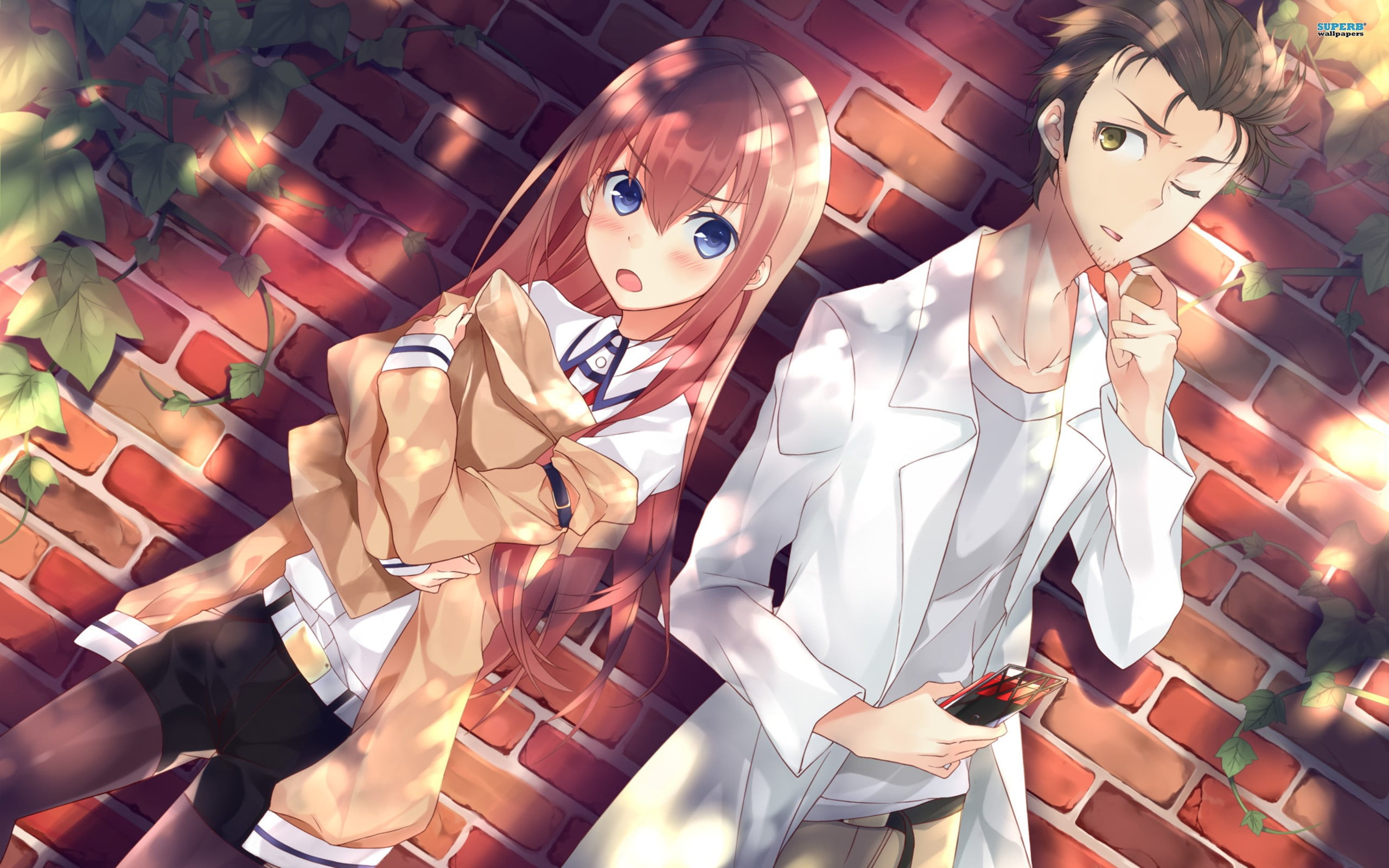 representation, Okabe Rintarou, art and craft, high angle view, clothing, shoe, no people, indoors, male likeness, blue eyes, human representation, sunlight, HD Wallpaper