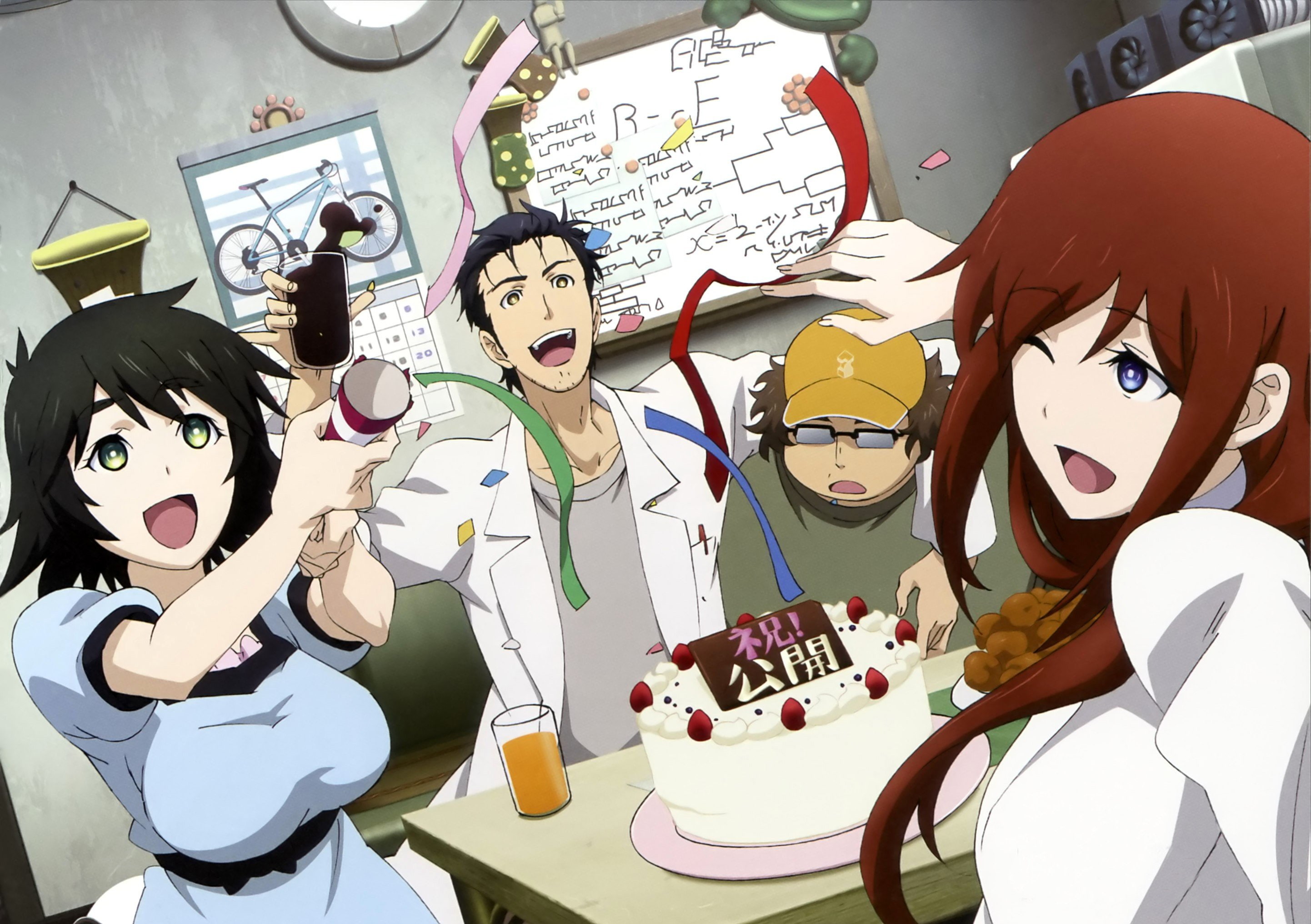 makise, steins gate, fuka, ryouiki, mayuri, hashida, scans, girls, daia, okabe, boys, kurisu, anime, rintarou, itaru, shiina, 2K, HD Wallpaper