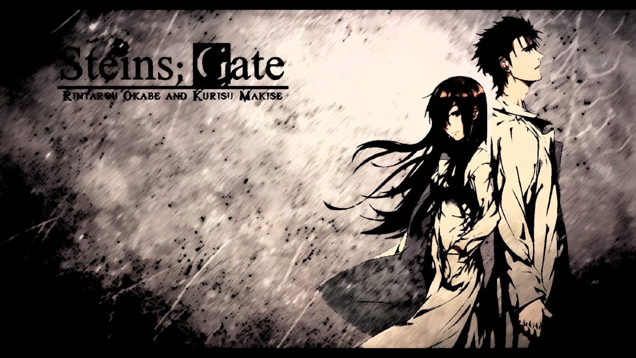 Makise Kurisu, 1080P, Steins;Gate, anime girls, Okabe Rintarou, anime, HD Wallpaper