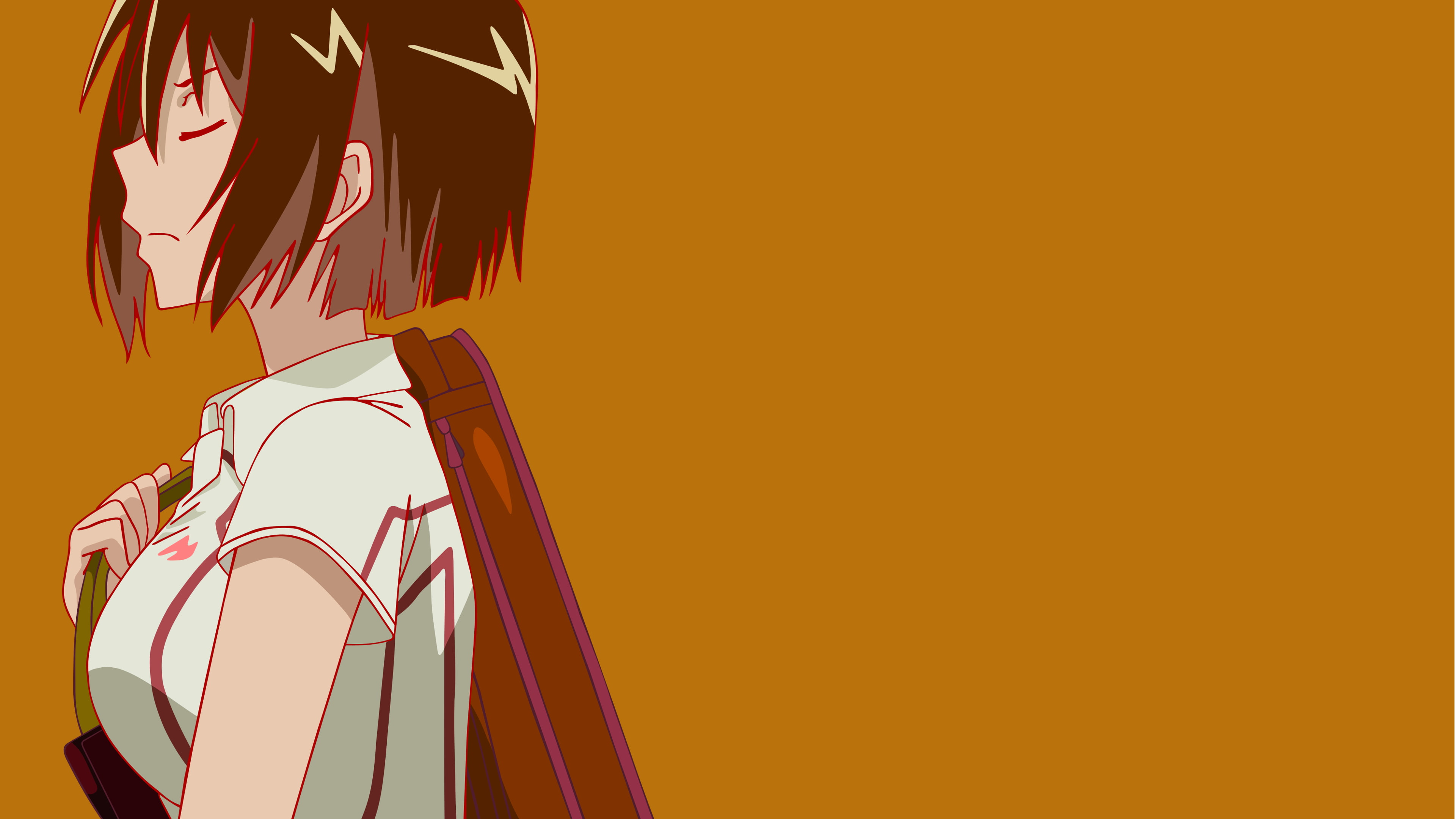 anime, hanging, anime girls, studio shot, yellow, copy space, no people, Sankarea, transportation, outdoors, close-up, multi colored, clothing, fashion, HD Wallpaper
