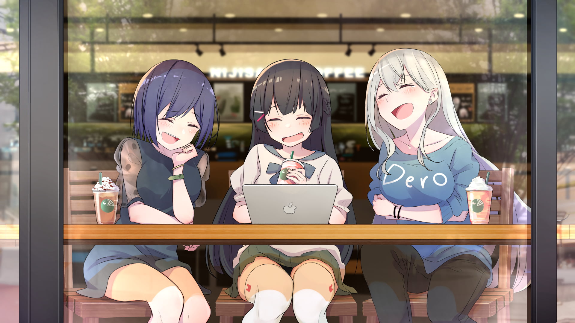 anime, Brat, anime girls, Higuchi Kaede, Tsukino Mito, 1080P, Rin Shizuka, Nijisanji, HD Wallpaper