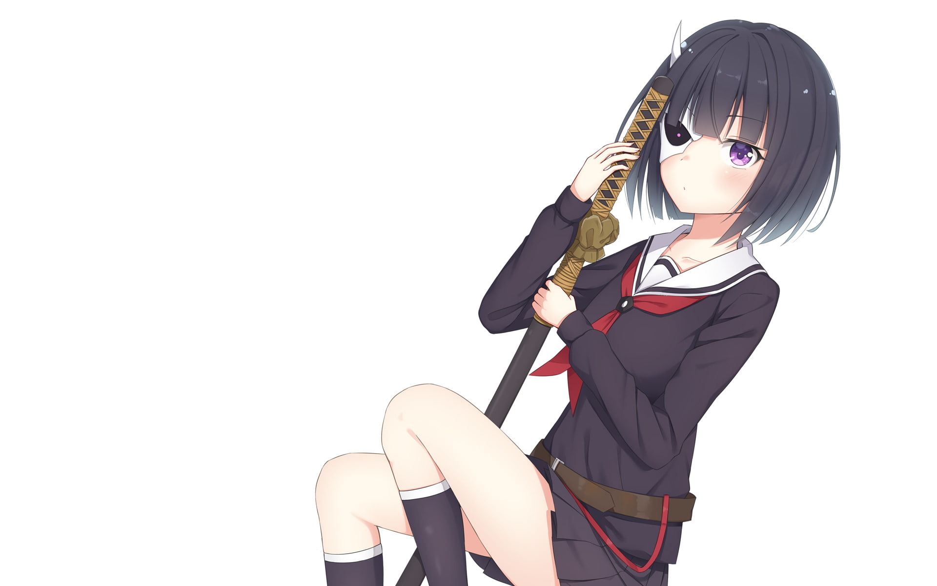 Rin Onigawara, Armed Girls Machiavellism, Anime, Busou Shoujo Machiavellianism, 1080P, HD Wallpaper