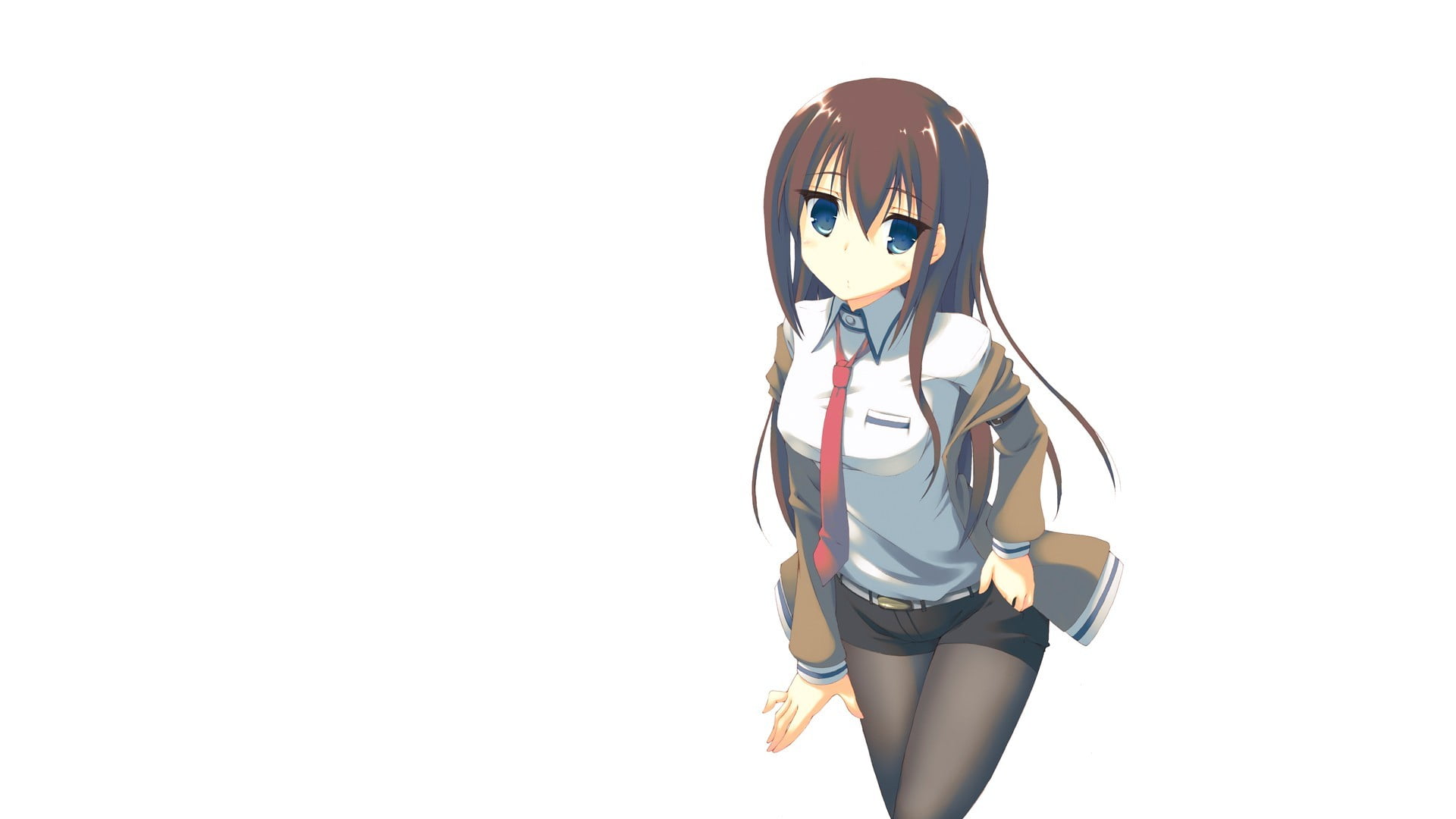 cut out, studio shot, 1080P, Steins;Gate, leisure activity, three quarter length, one person, indoors, shorts, obscured face, lifestyles, portrait, clothing, HD Wallpaper