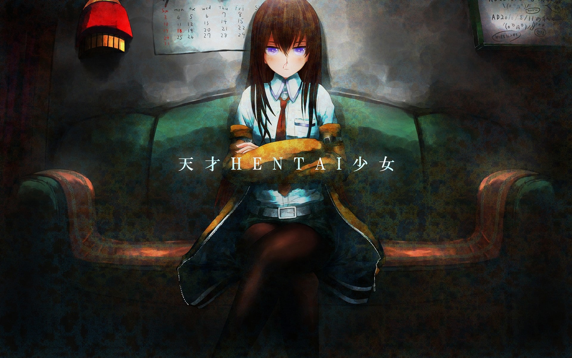 1080P, anime steinsgate makise kurisu anime girls, HD Wallpaper