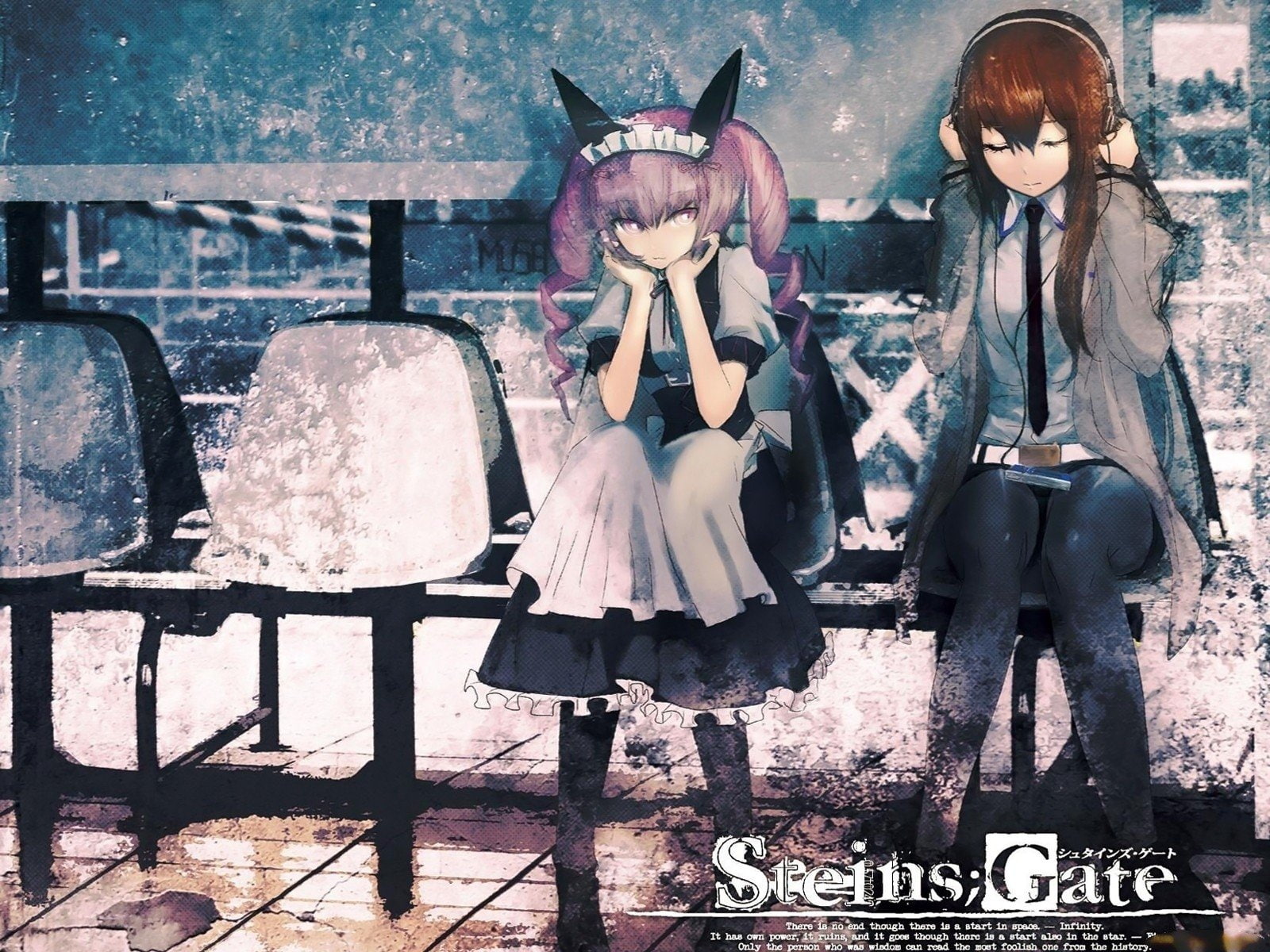 kurisu, anime, akiha, girls, nekomimi, 720P, ears, animal, steins gate, makise, rumiho, HD Wallpaper