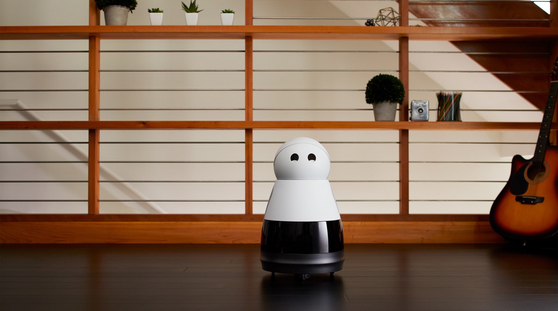 white color, arts culture and entertainment, mayfield robotics kuri high def, 1080P, art and craft, representation, shelf, table, flooring, electric lamp, HD Wallpaper