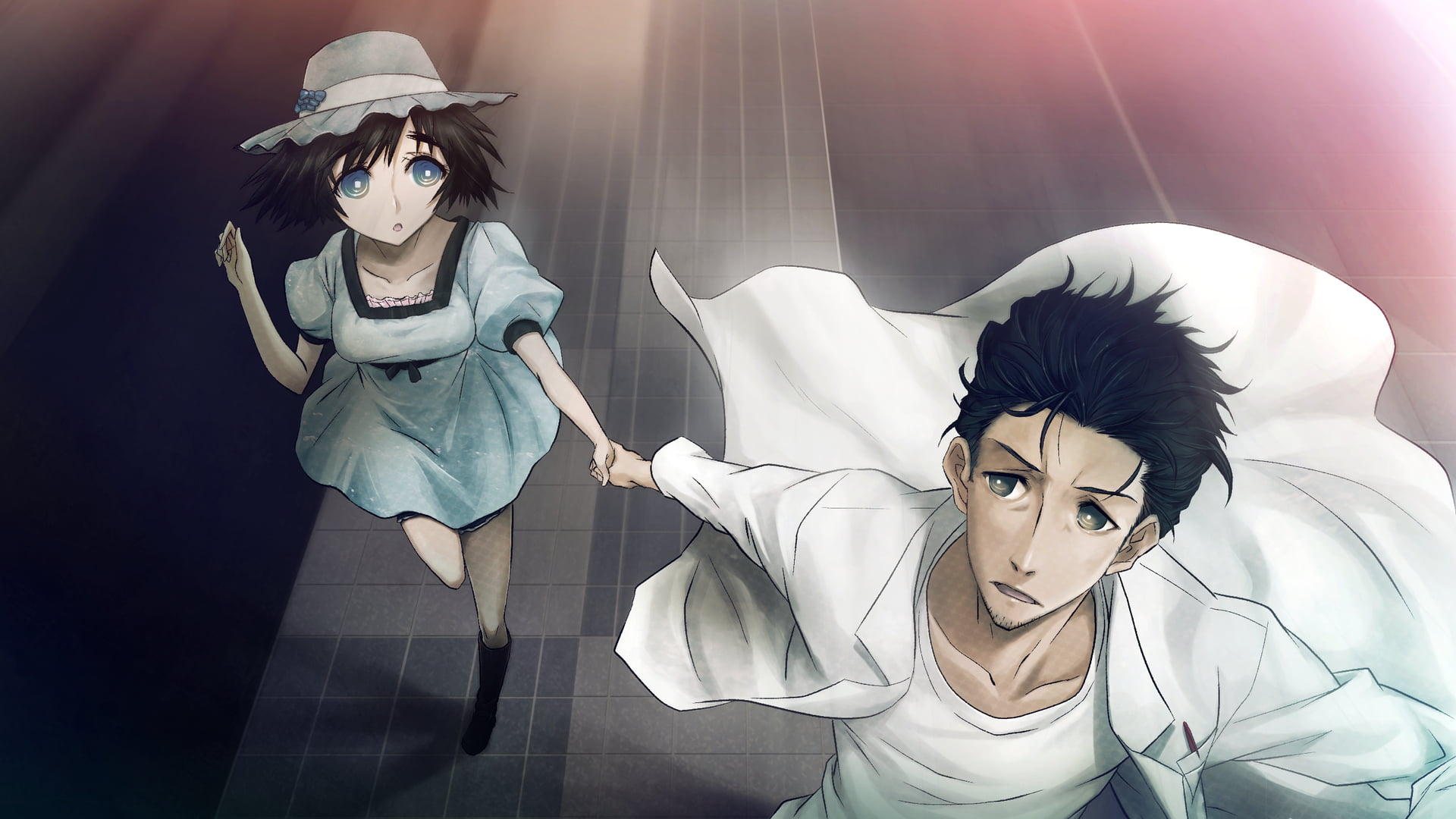 1080P, Steins;Gate, Rintaro Okabe, Anime, Mayuri Shiina, HD Wallpaper
