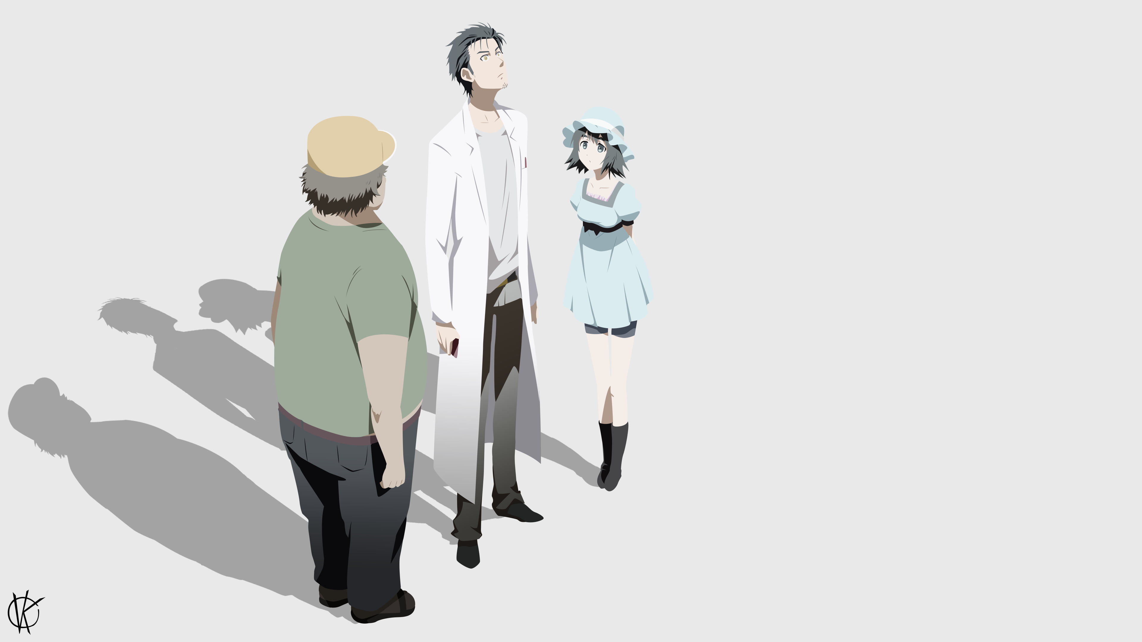 Mayuri Shiina, Steins;Gate, 4K, Itaru Hashida, Rintaro Okabe, Anime, HD Wallpaper