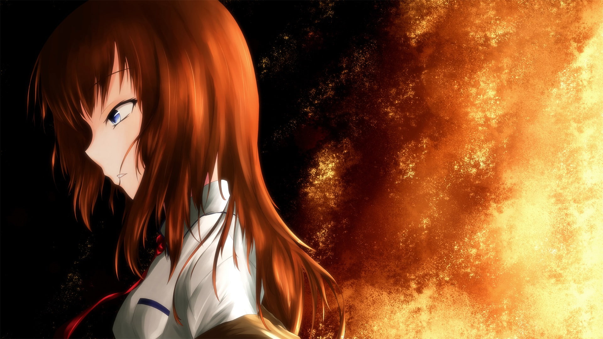 1080P, anime, Steins;Gate, anime girls, Makise Kurisu, HD Wallpaper