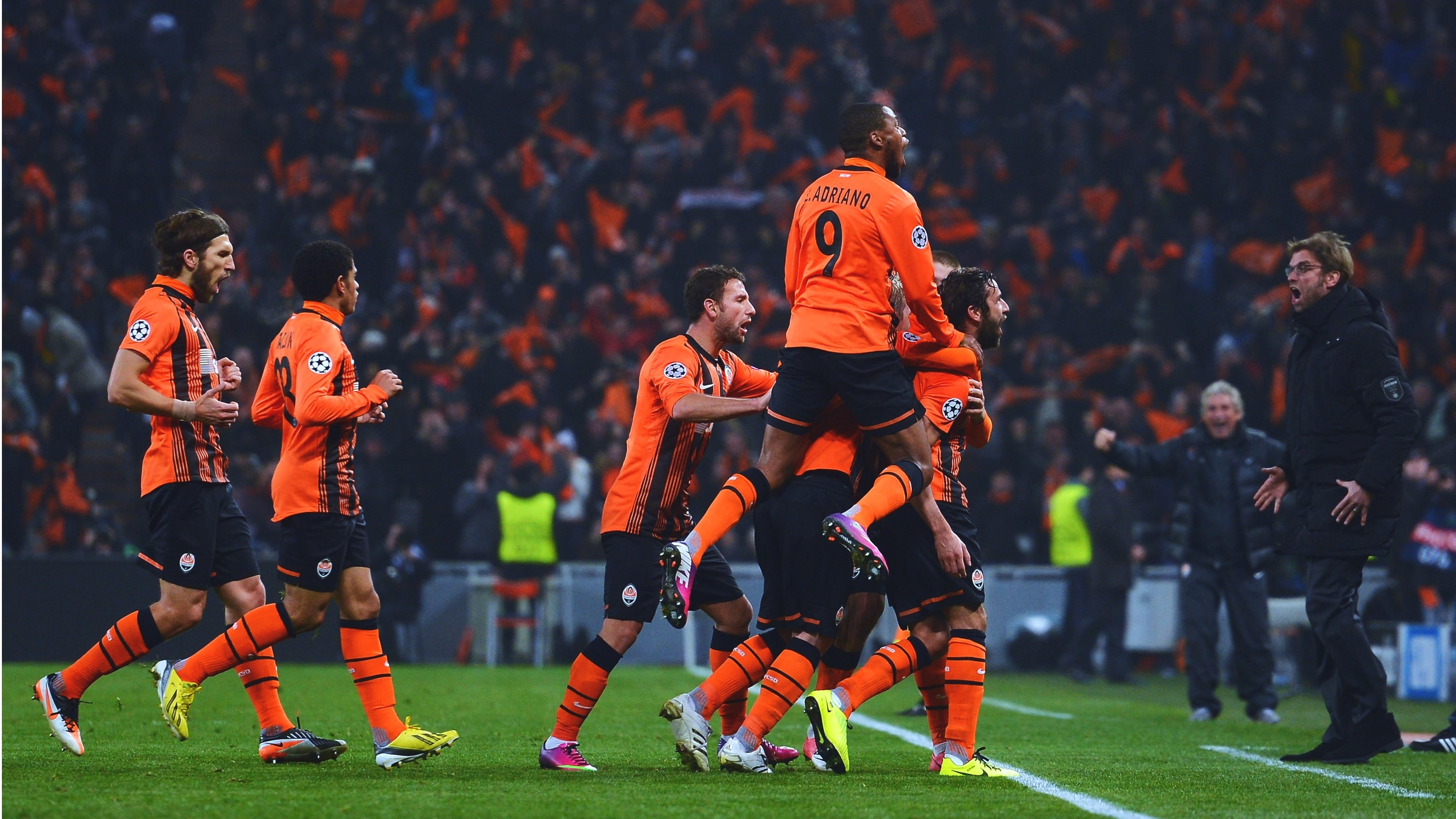 The game, 2K, Luiz Adriano, Yaroslav Rakitskiy, Dmytro Chygrynskiy, Razvan Rat, Miner, Football, Darijo Srna, Sport, Jurgen Klopp, Tyson, Shakhtar, Tomas Hubschman, HD Wallpaper
