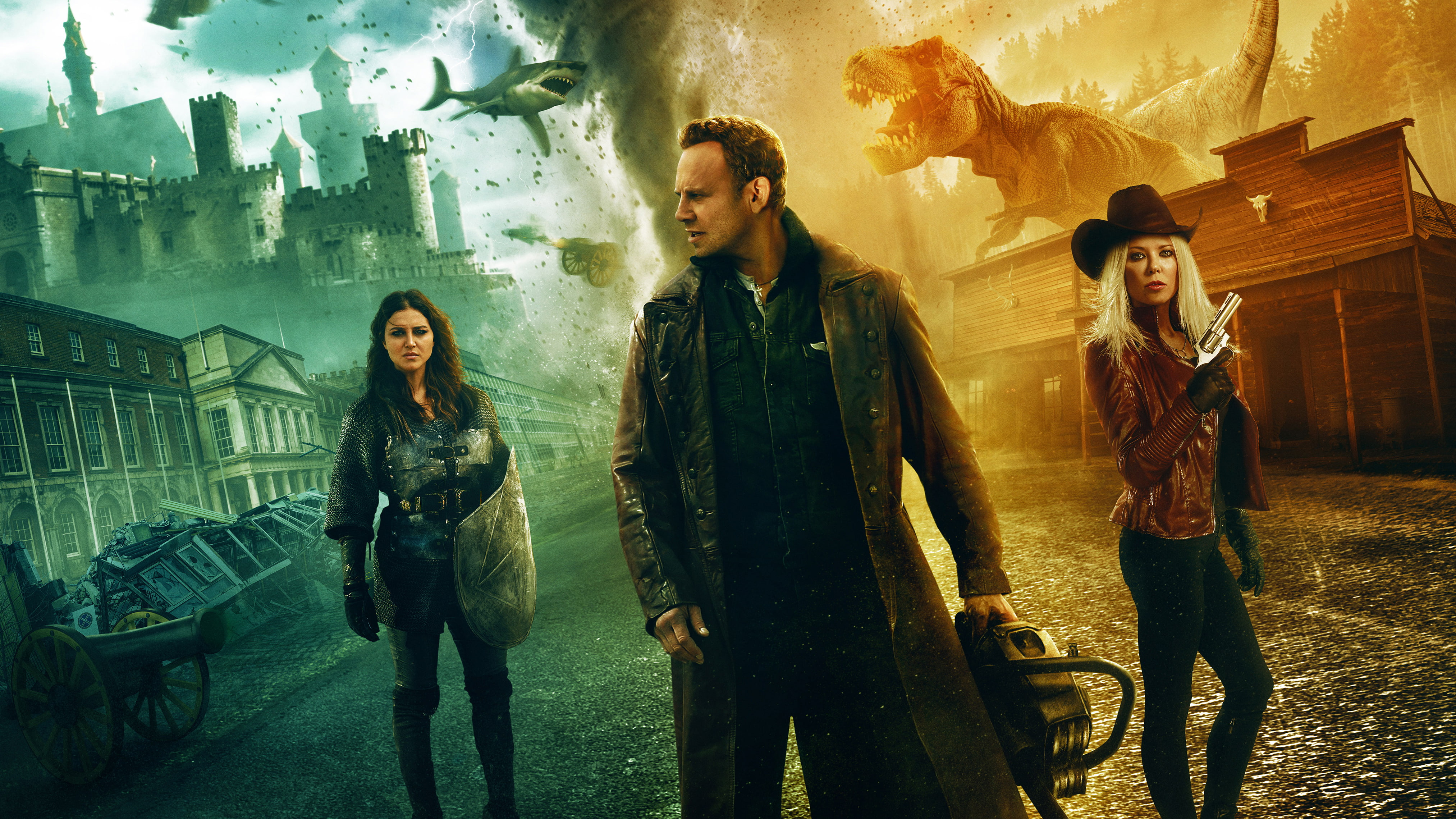 4k, hd, 2018 movies, movies, 4K, the last sharknado its about time, HD Wallpaper