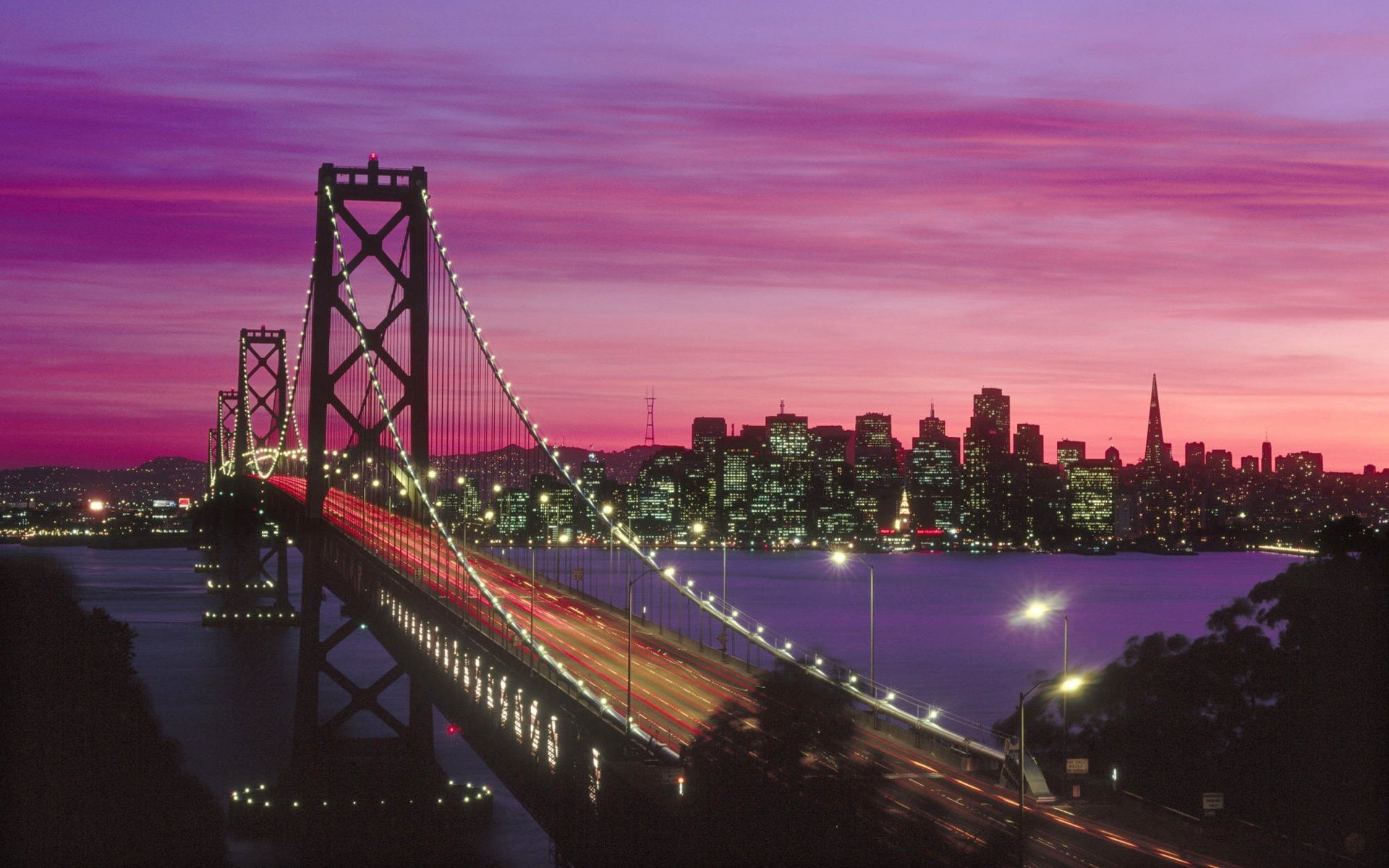 1080P, oakland, san, california, bridge, hd, francisco, bay, complex, bridges, HD Wallpaper