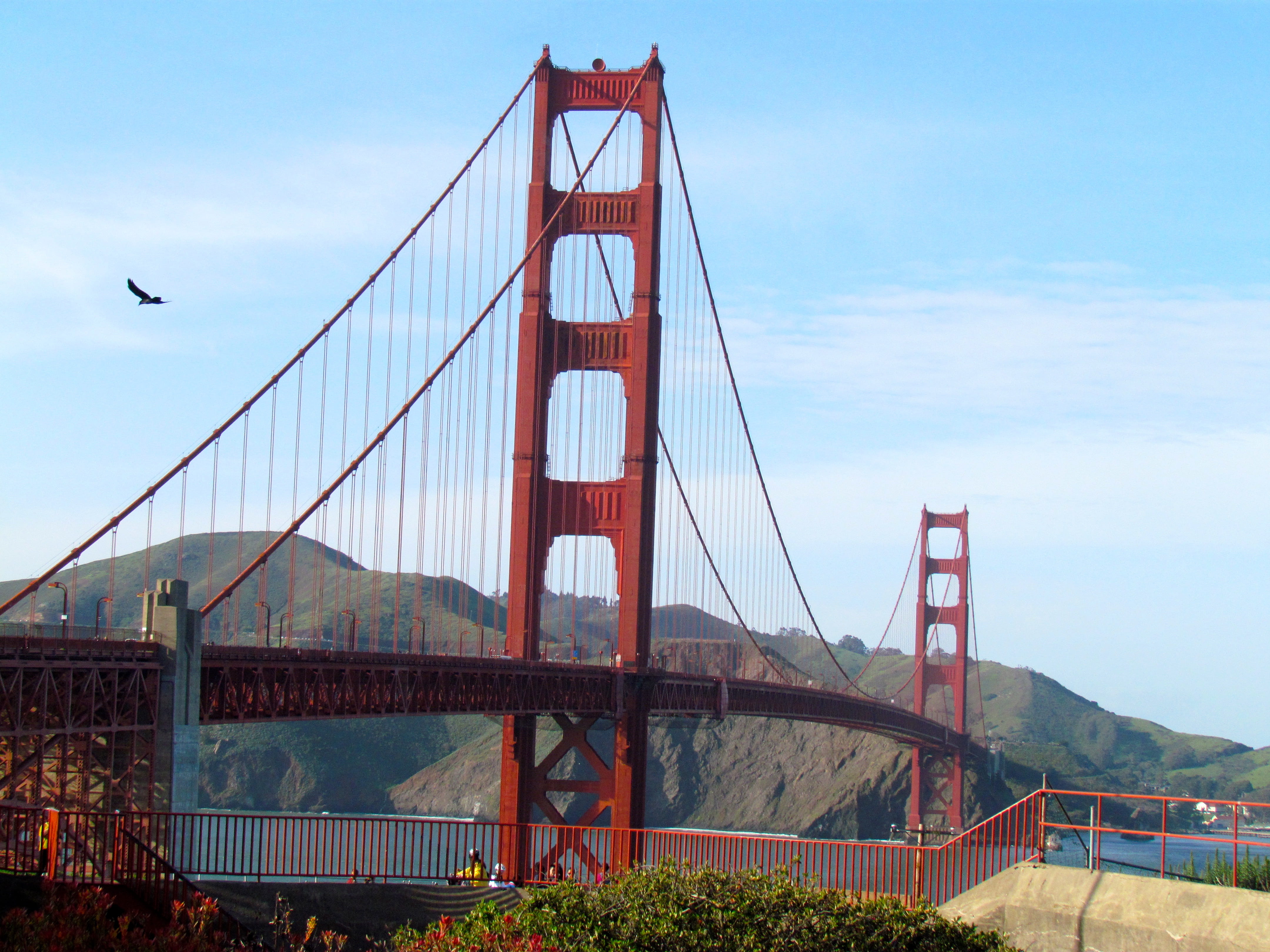 4K, sky, california, travel destinations, pacific, connection, suspension bridge, marin headlands, bridge, transportation, architecture, golden gate, water, HD Wallpaper