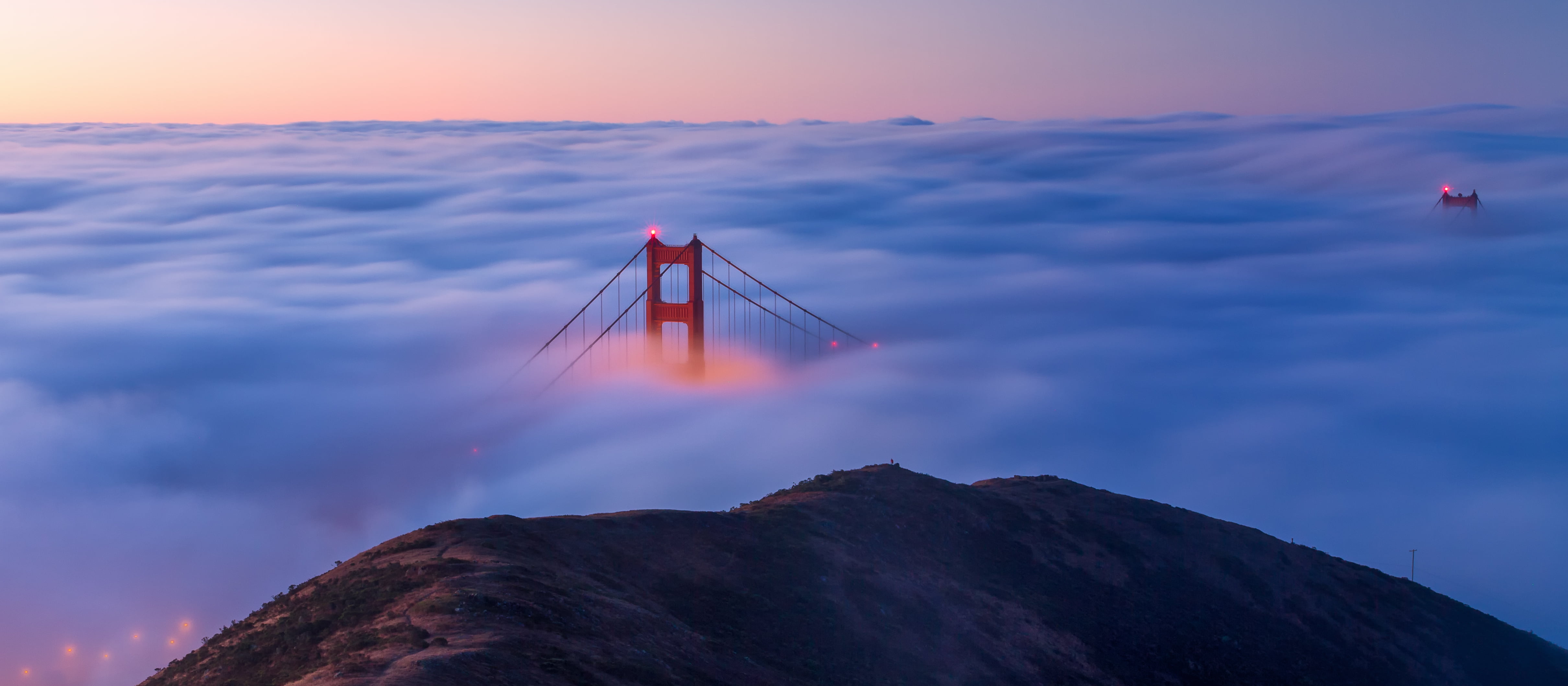 photography, Marin Headlands, Blue Hour, Sunrise, San Francisco, 4K, high, London, Golden Gate Bridge, Explored, golden, Clouds, sea, angle, gate, sunset, HD Wallpaper