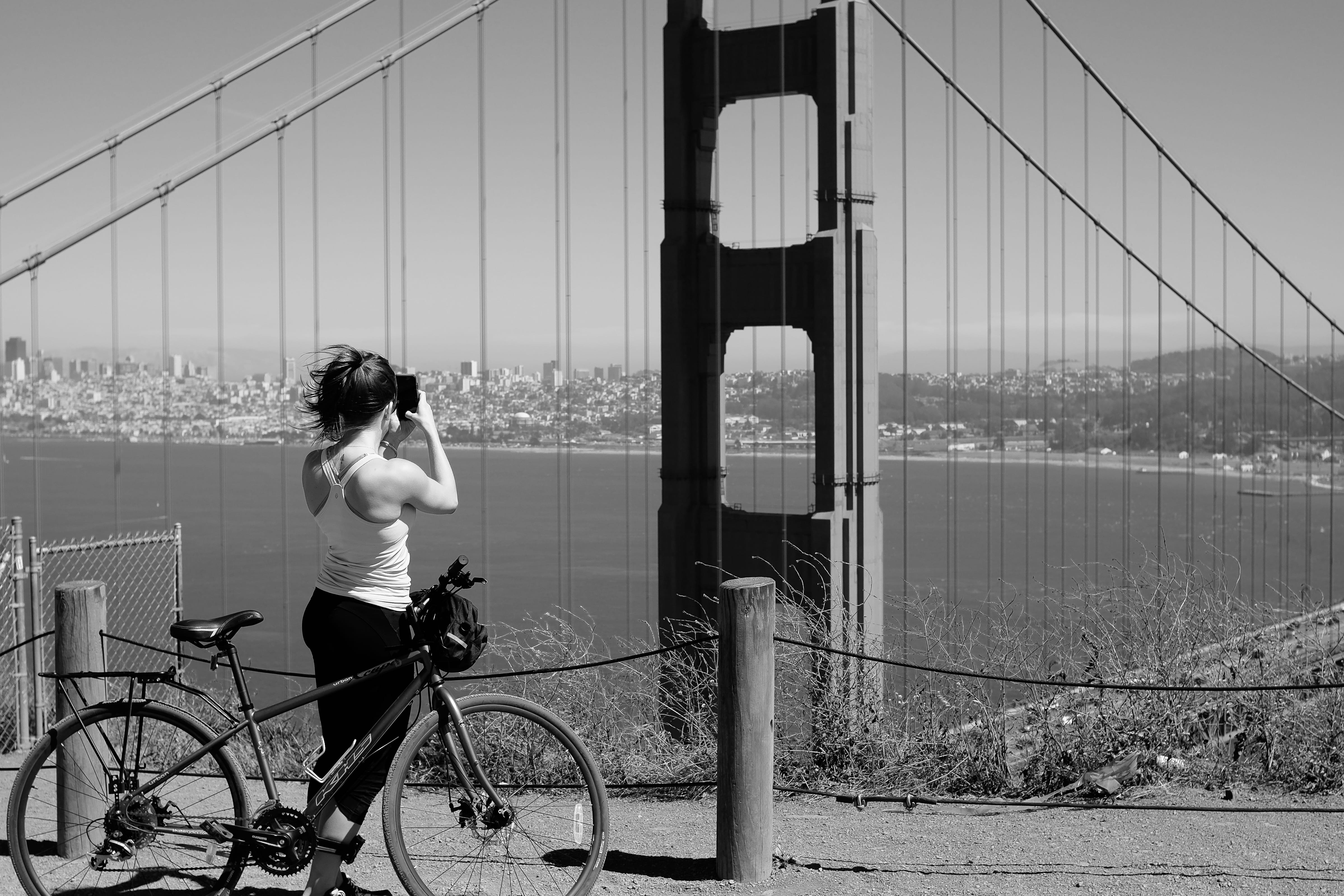 city, architecture, mode of transportation, golden gate bridge, bay area, marin headlands, outdoors, women, lifestyles, building exterior, built structure, HD Wallpaper