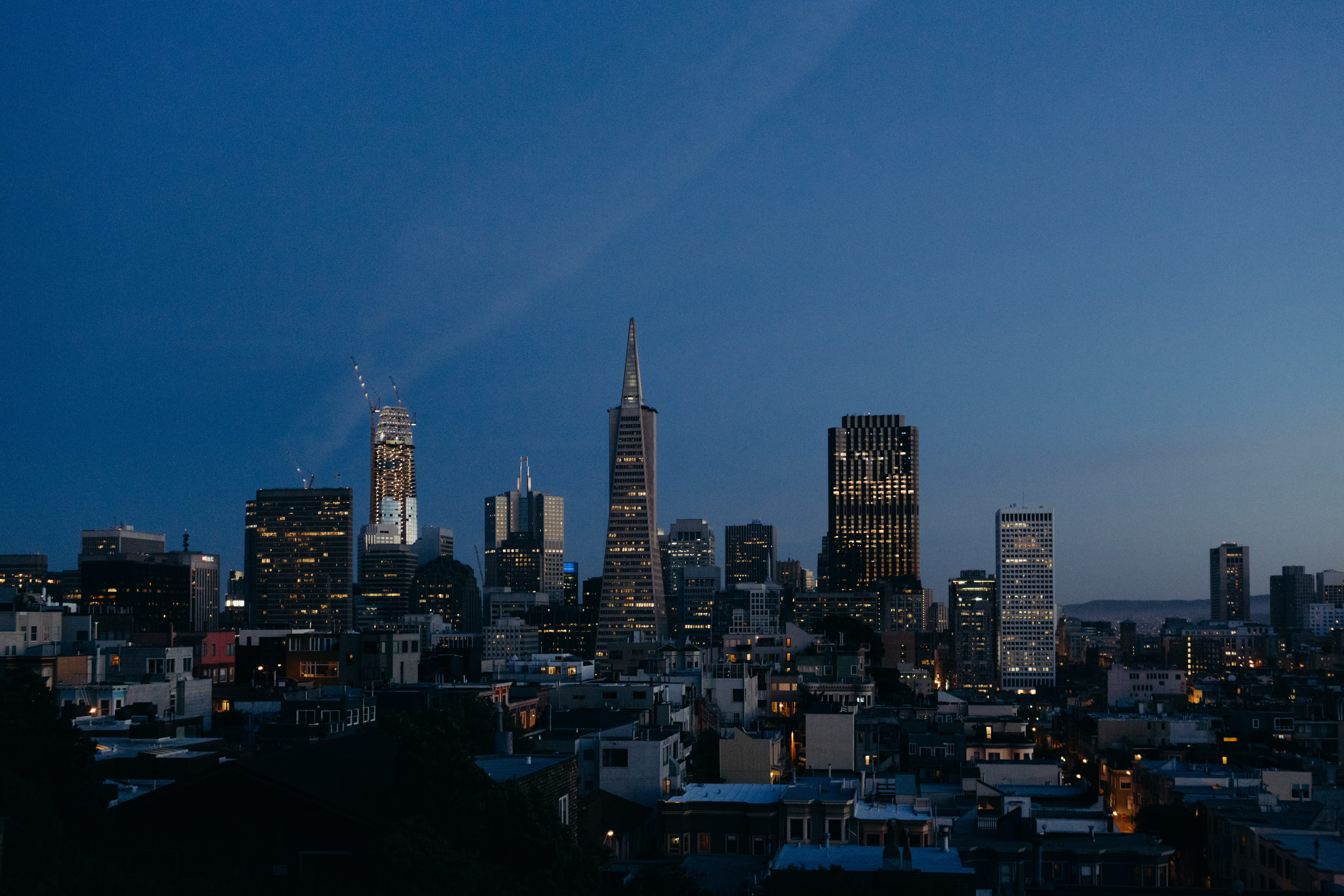 built structure, tower, cityscape, tall - high, modern, california, united states, sky, travel destinations, san francisco, landscape, urban skyline, architecture, HD Wallpaper